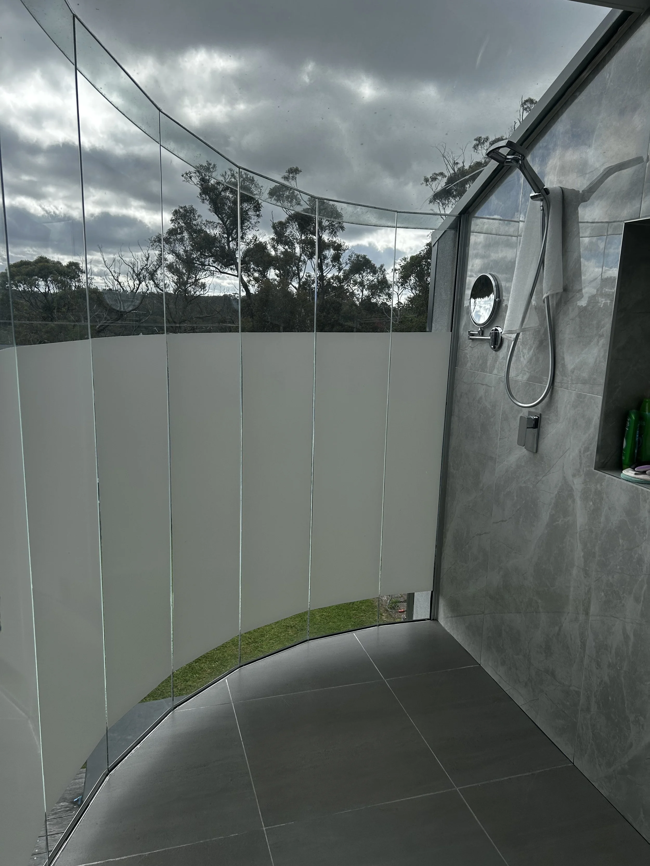 cleaned shower