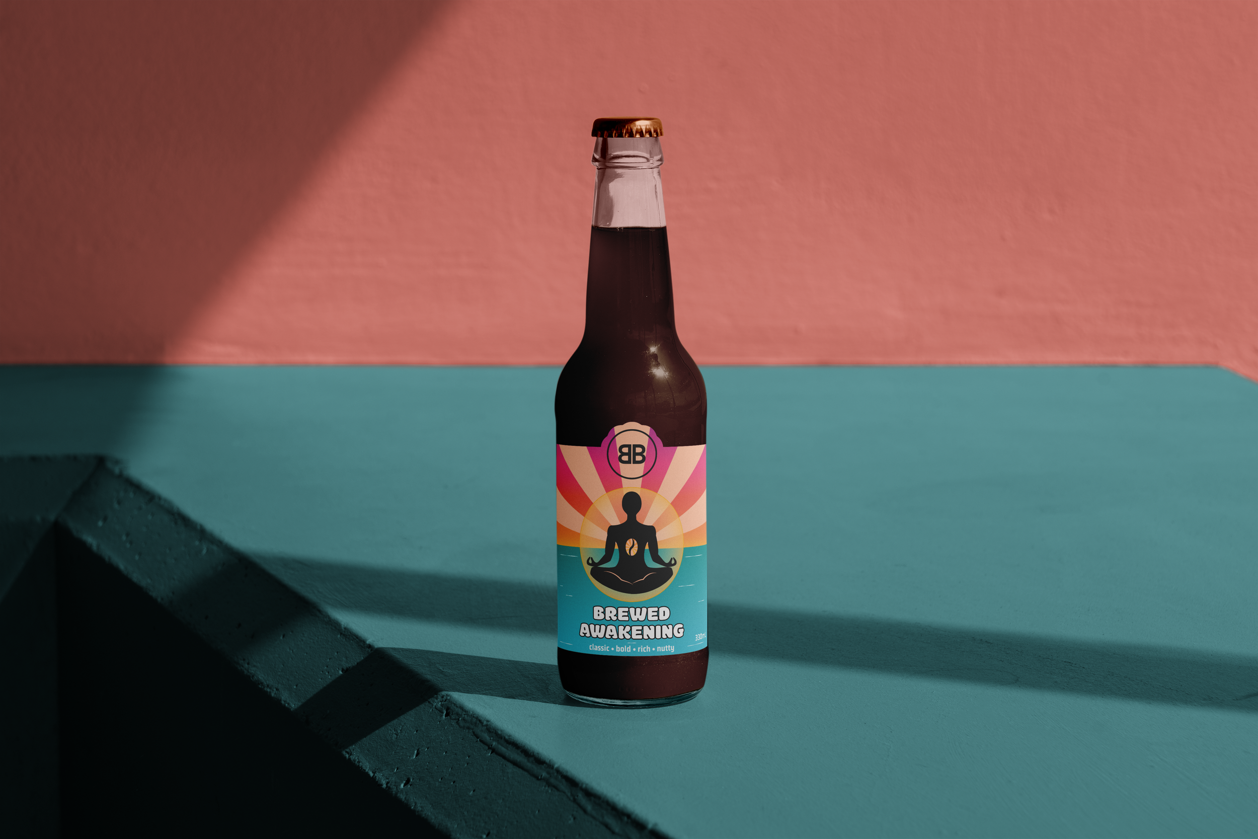 Cold Brew Coffee Label Mockup