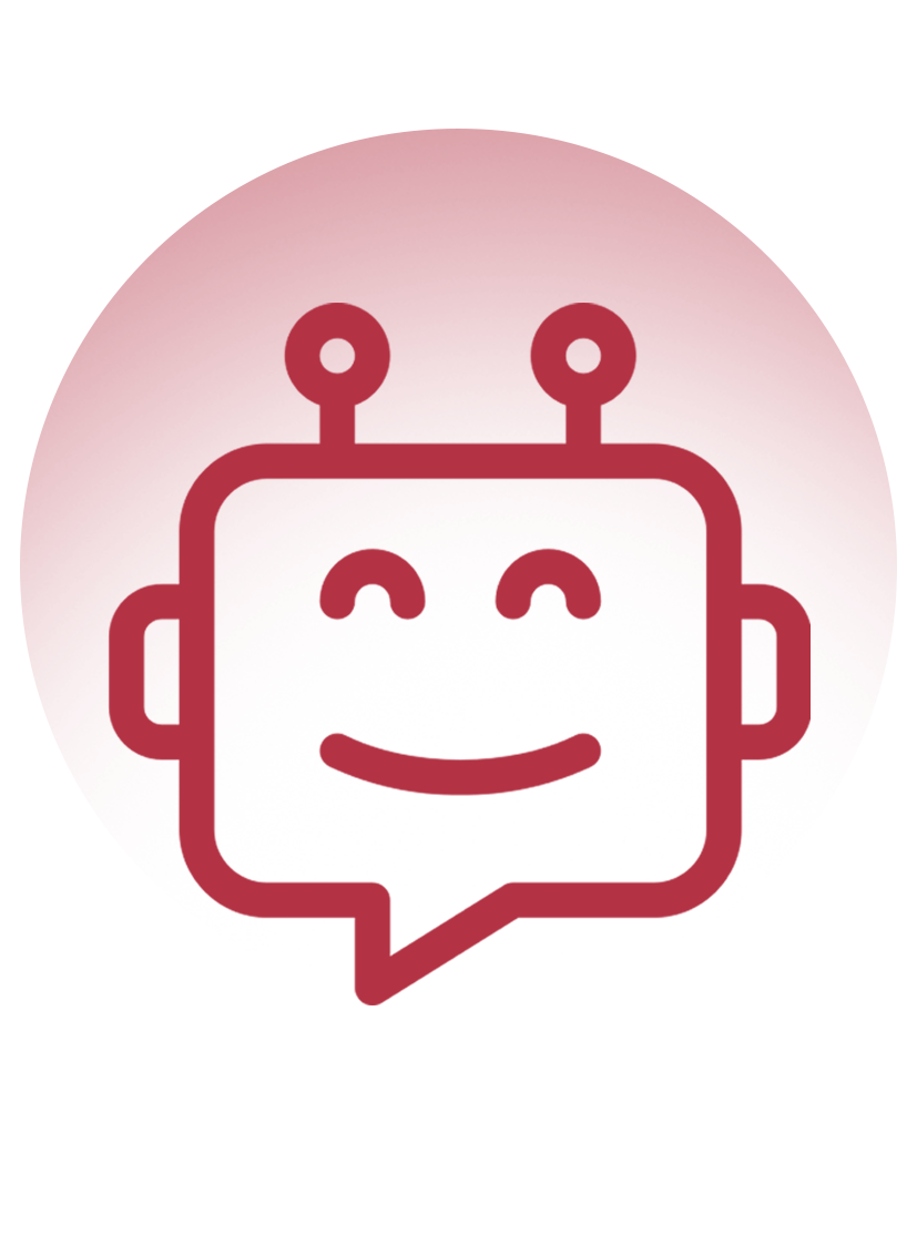 A large red paint splash with a gradient from darker to lighter red.