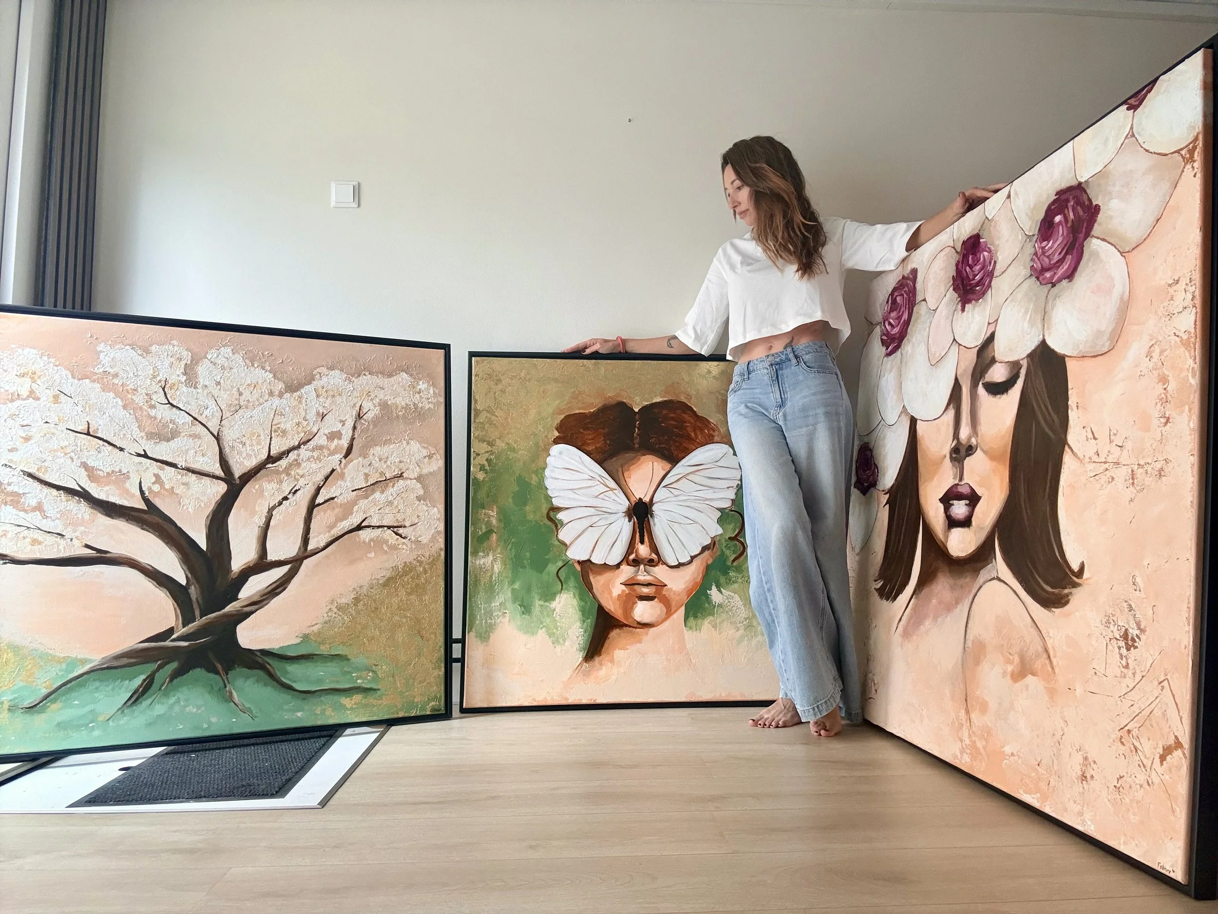 Maatwerk kunst, unieke kunst, luxe interieur, luxe interior, contemporary artist, fine art comissions,
