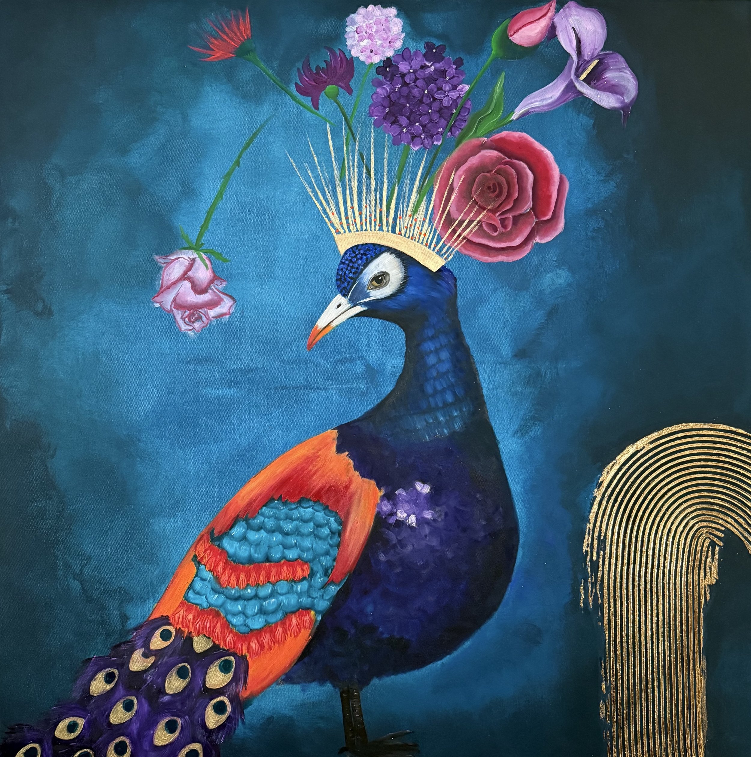 Crowned by Grace 100x100x2cm
