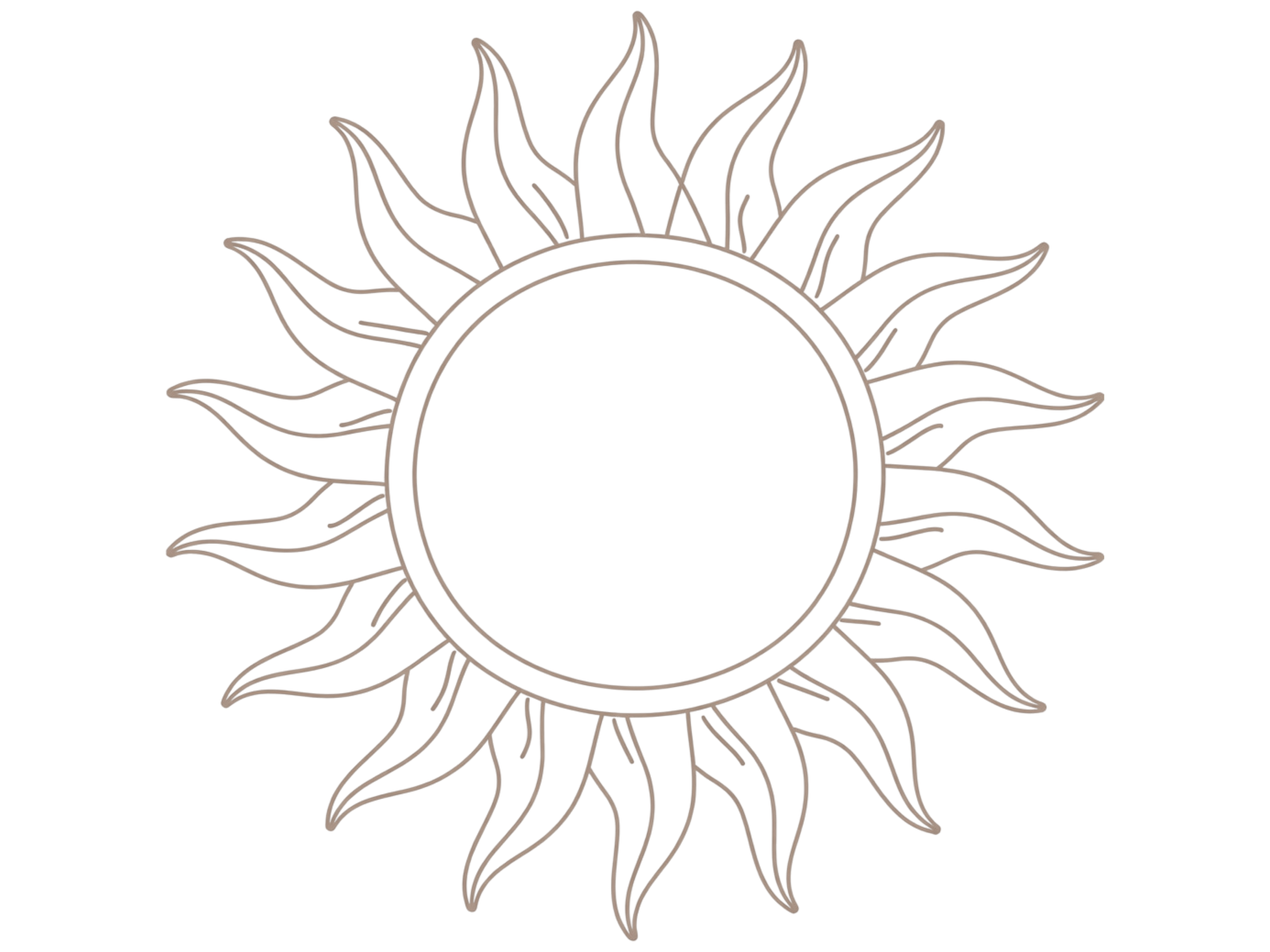 A stylized drawing of a sunflower with orange petals, a brown center, and green stem and leaves on a black background.