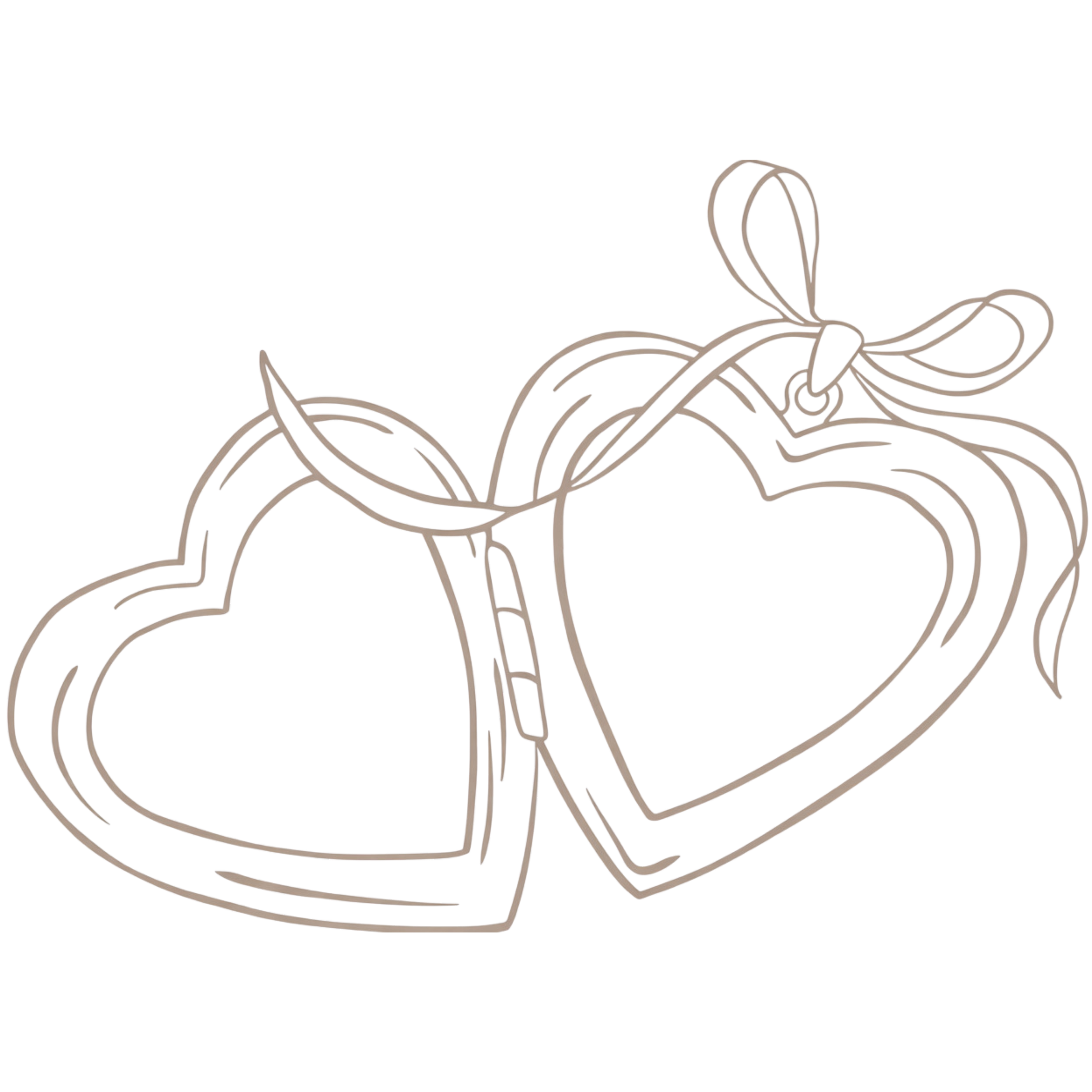 Neon outline of a dog with a heart shape on its chest holding a cup, against a black background