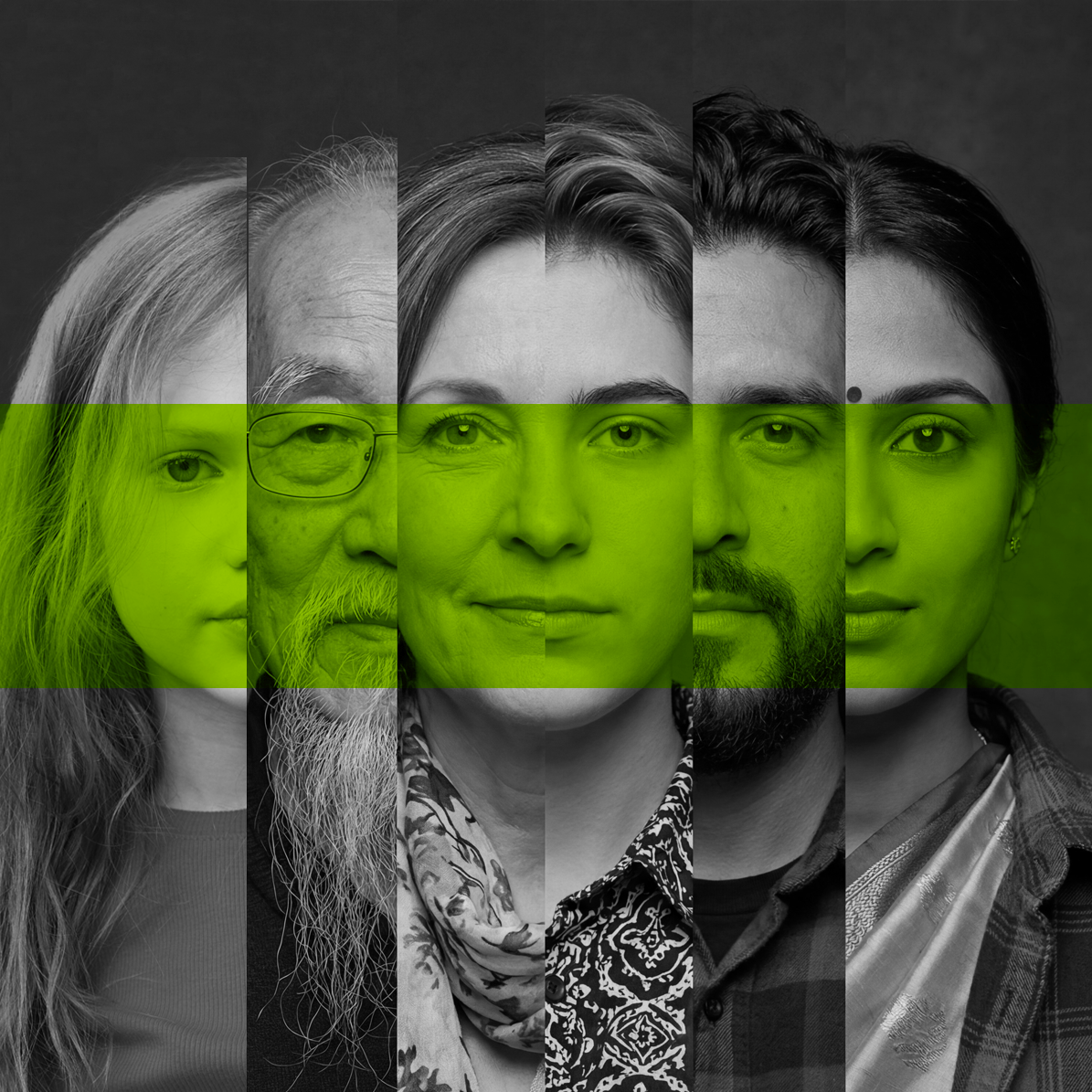 7 Profile von Personen