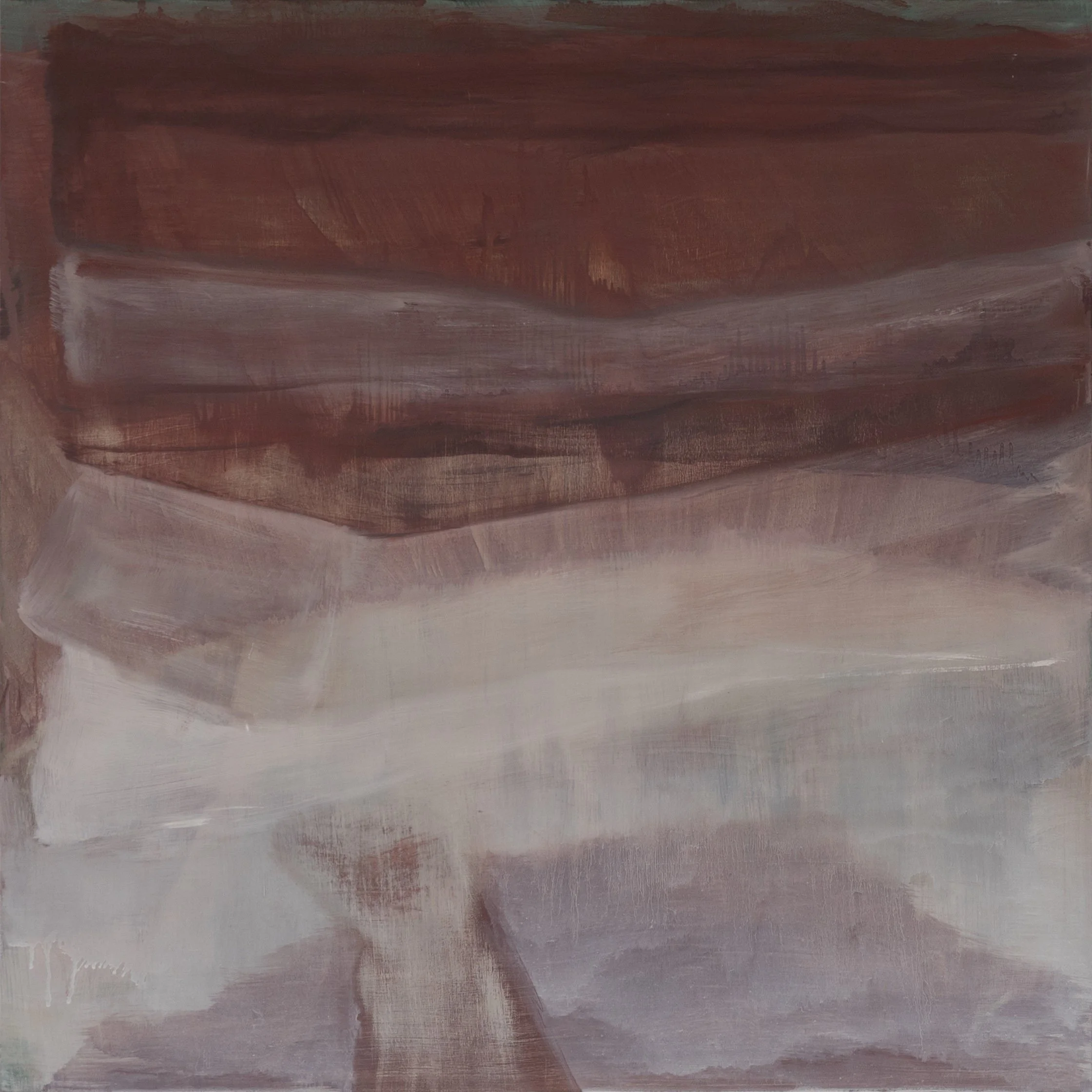Notch (2017), Oil on Wood Panel, 30" x 30"