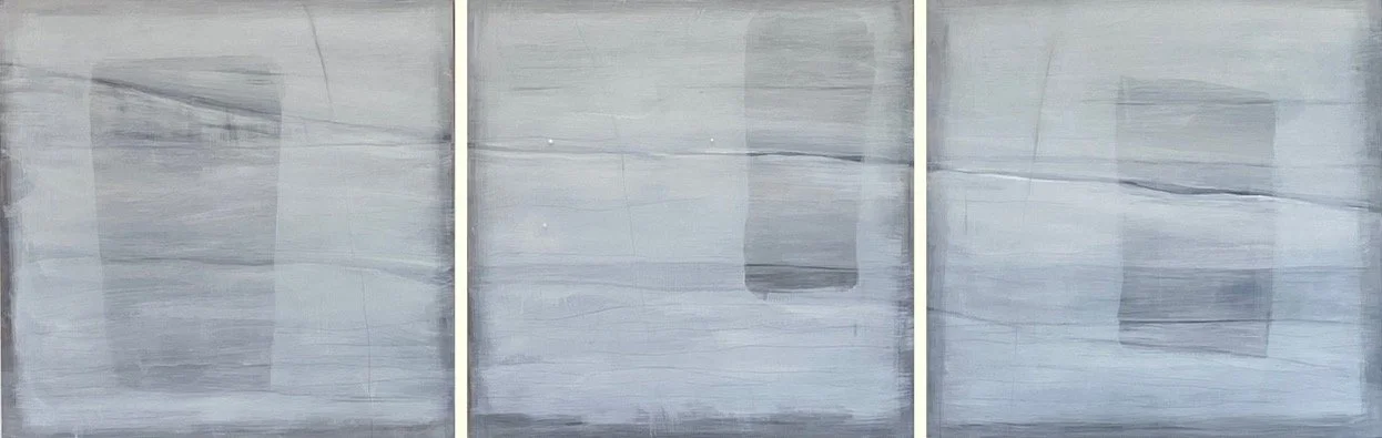 Hokkaido (2020), Oil on Wood Panel, Triptych, 30" x 90"