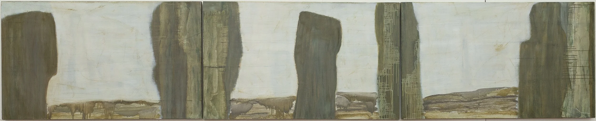 Personnages (2025) Oil on Linen, 30" x 150