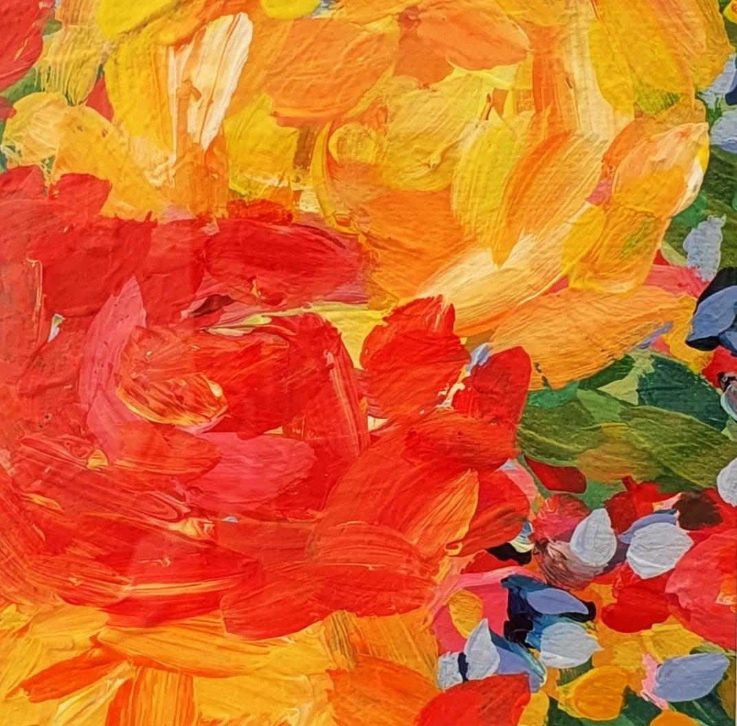 Peeking through (22 x 22cm)
