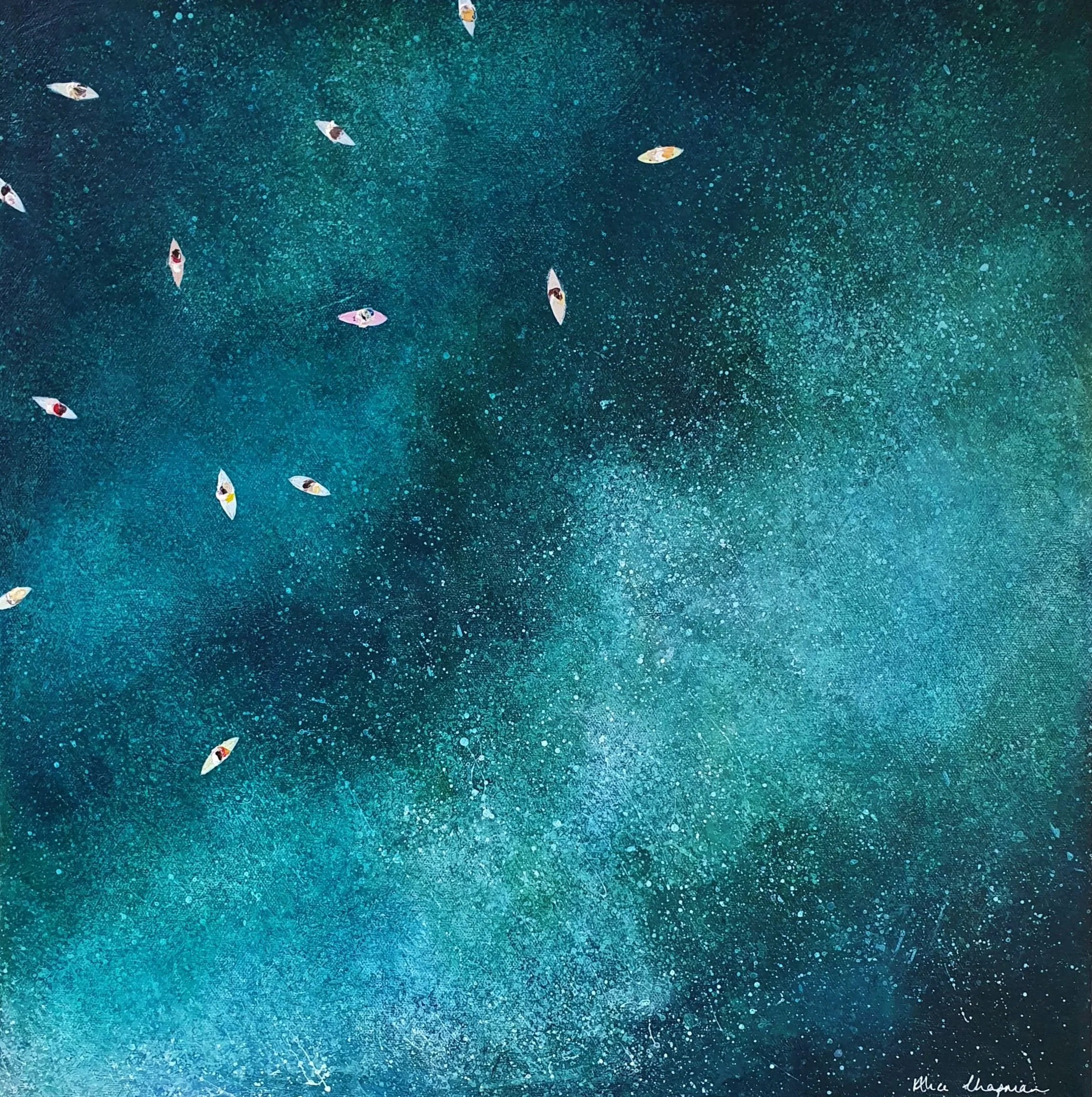 The Space Between the Waves (54 x 54cm)