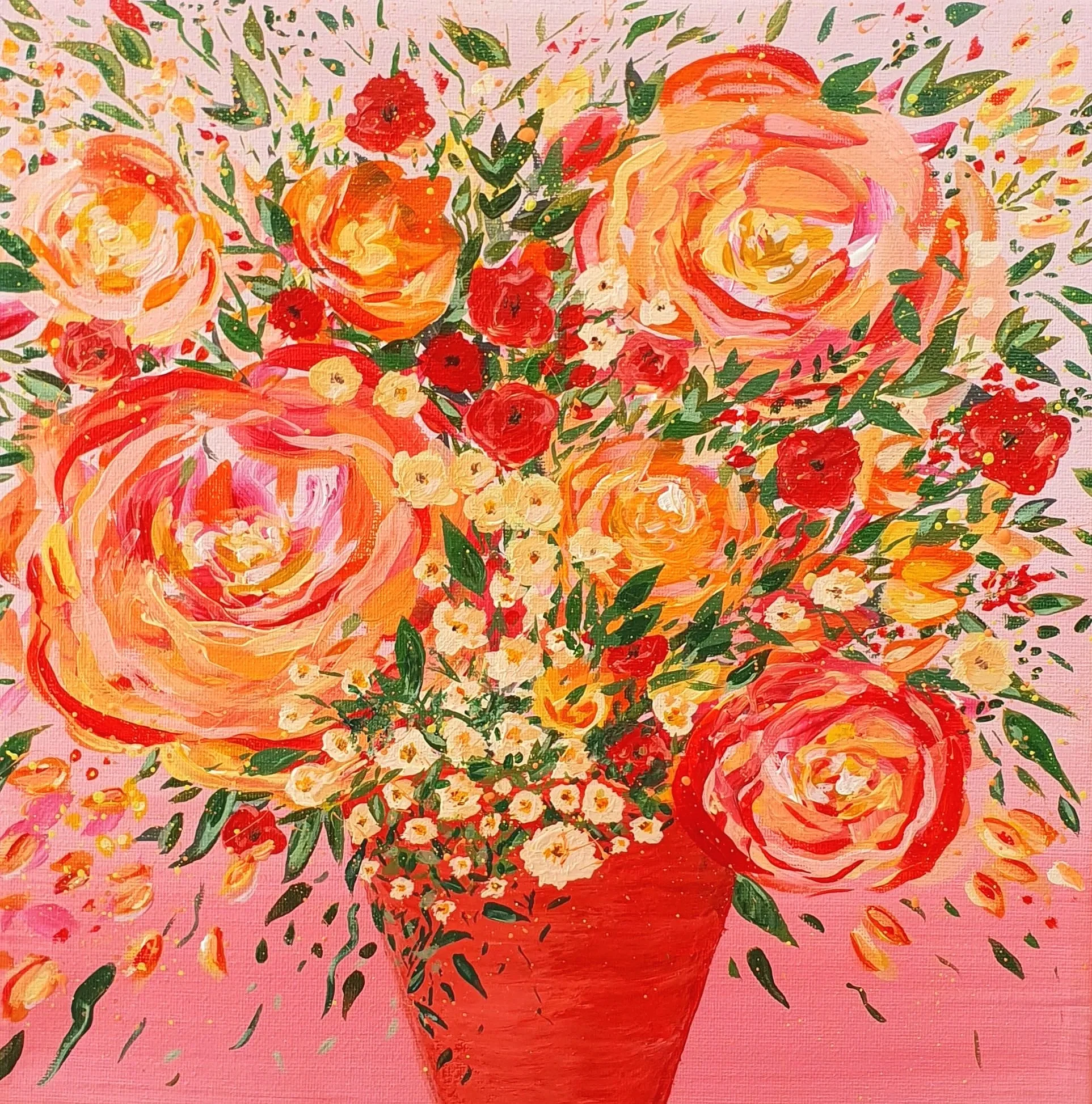 Blooming Free (34 x 34cm)
