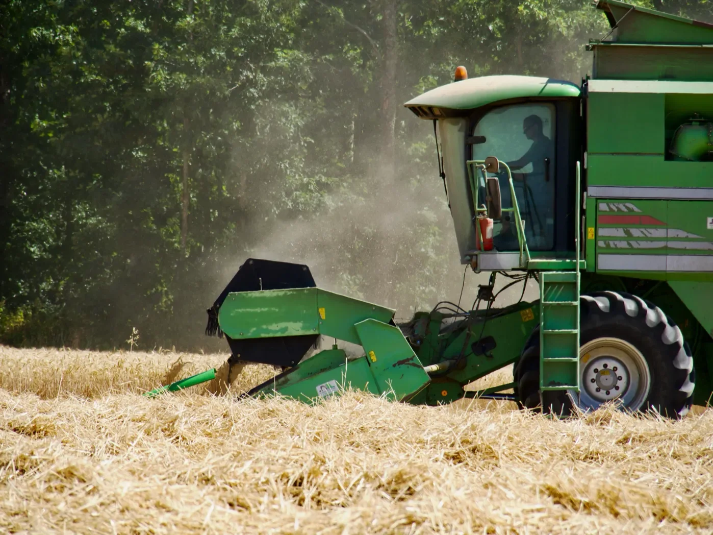 Jour de moisson à la ferme de Courrioux