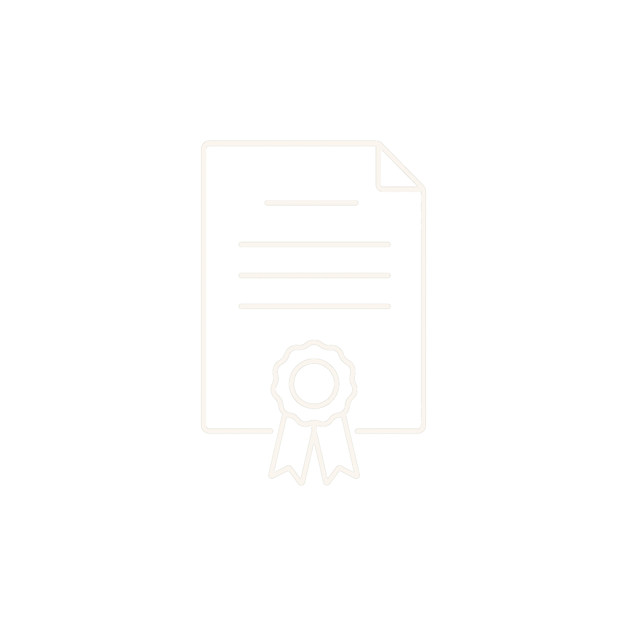 Représentation d'un diplôme ou certificat avec ruban d'accréditation