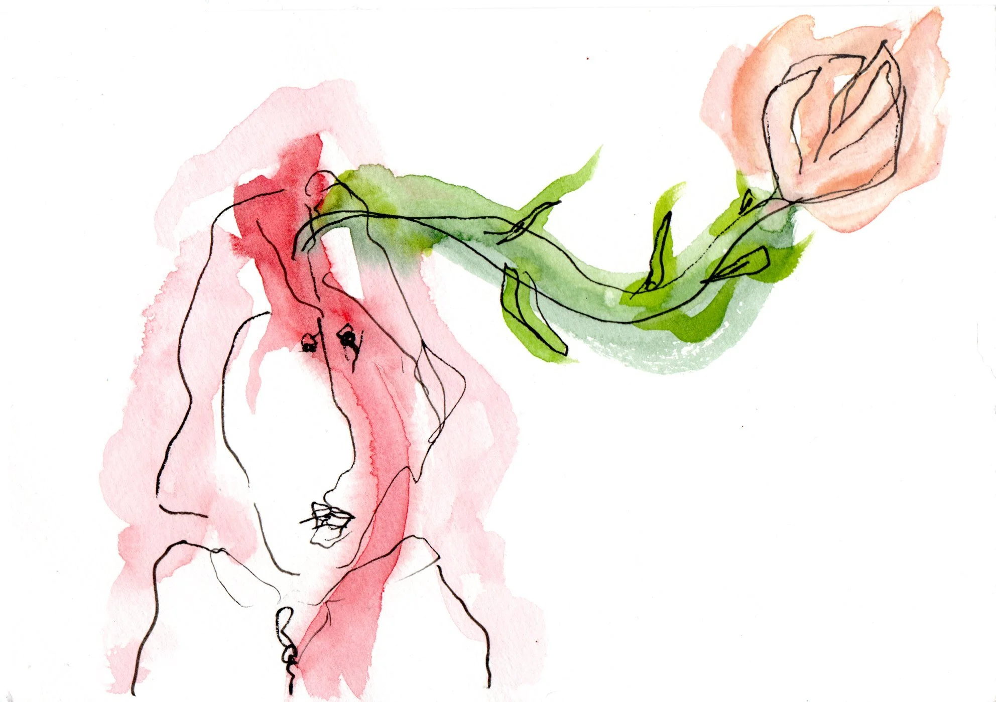 Opening. Ugly Club.
watercolour & ink