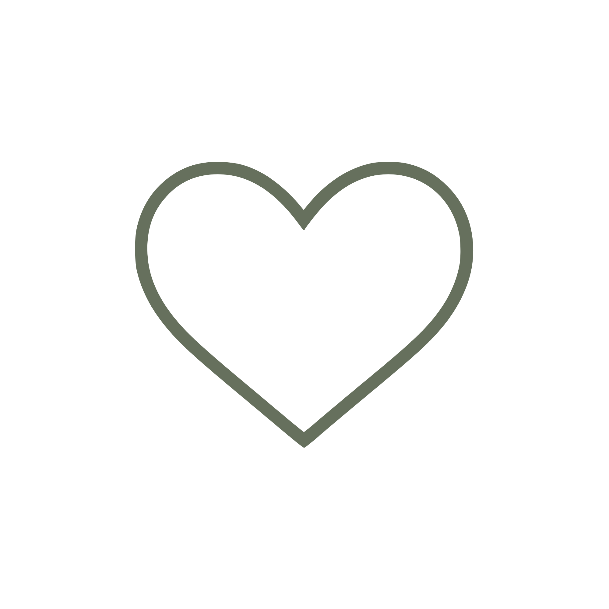 A simple line drawing of a heart with an arrow going through it.