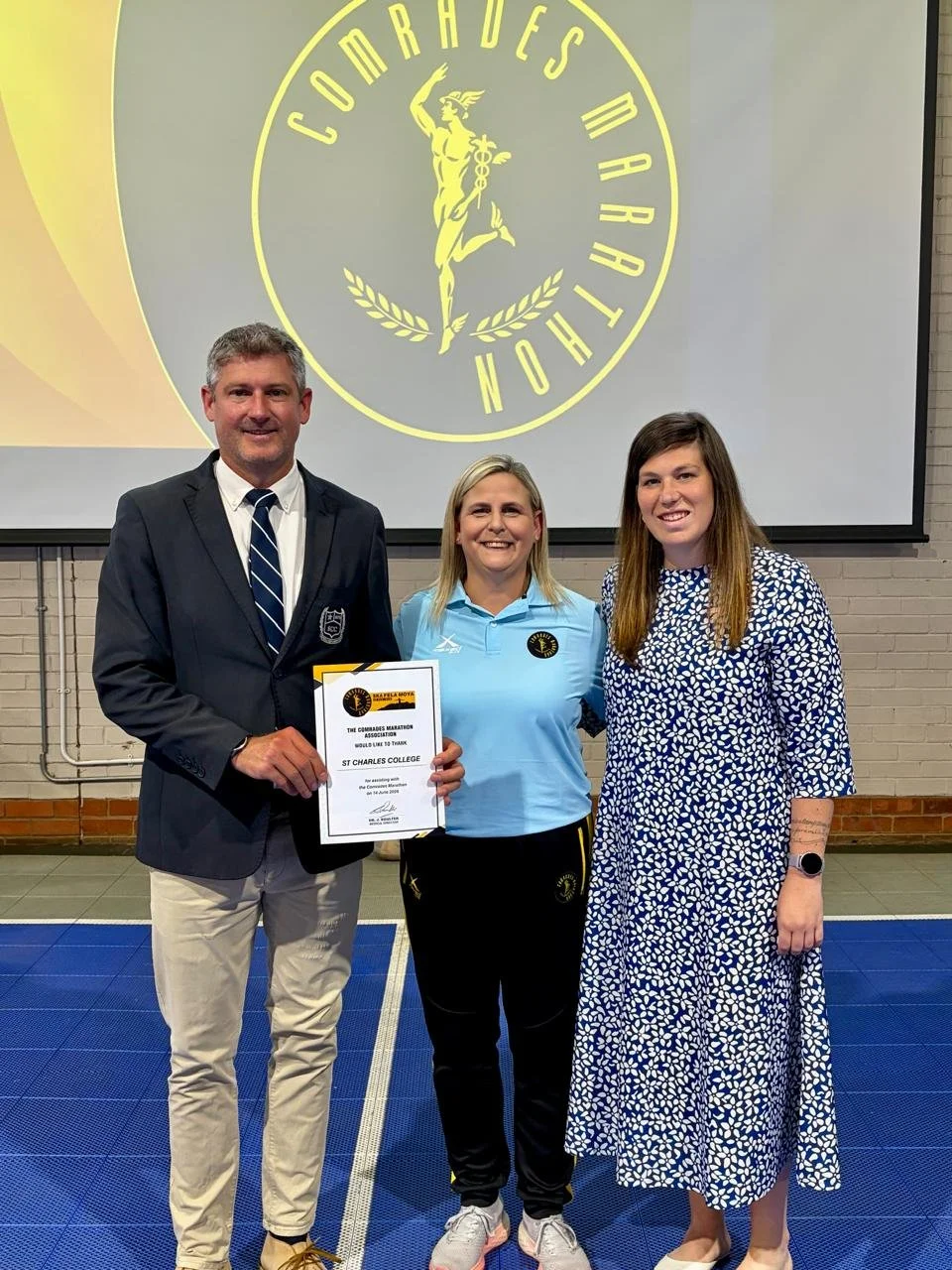Comrades Marathon Visits St Charles College Sports Assembly