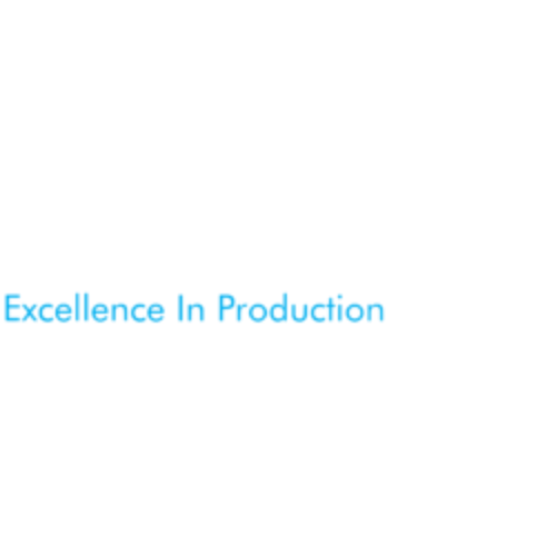 Logo for Production Live with the tagline 'Excellence in Production' in blue text.