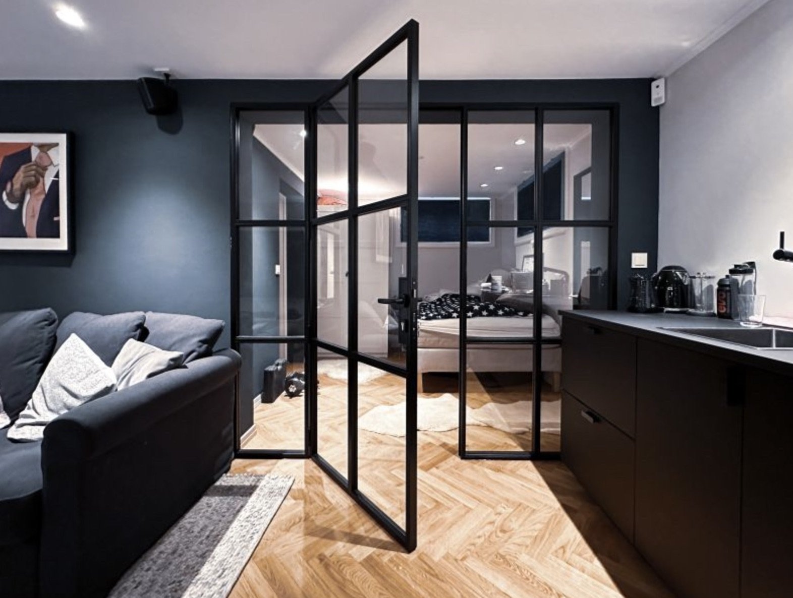 Oversized Glazed Steel Door