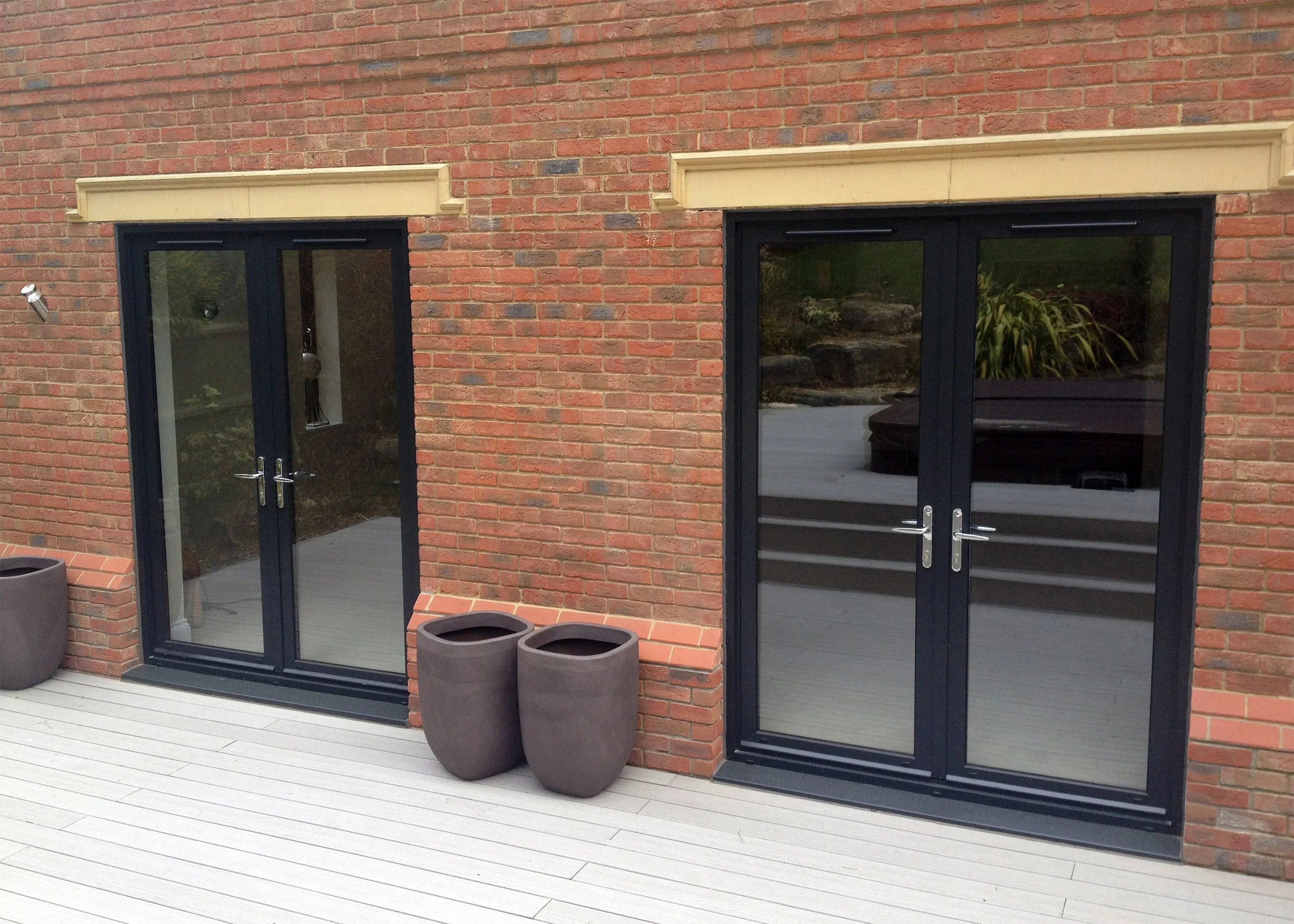 Smart Aluminium French double doors