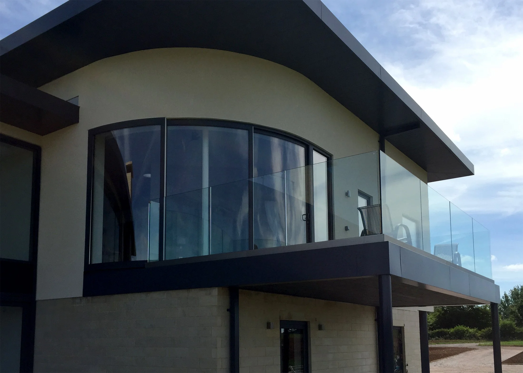 Curved Sliding Aluminium Doors