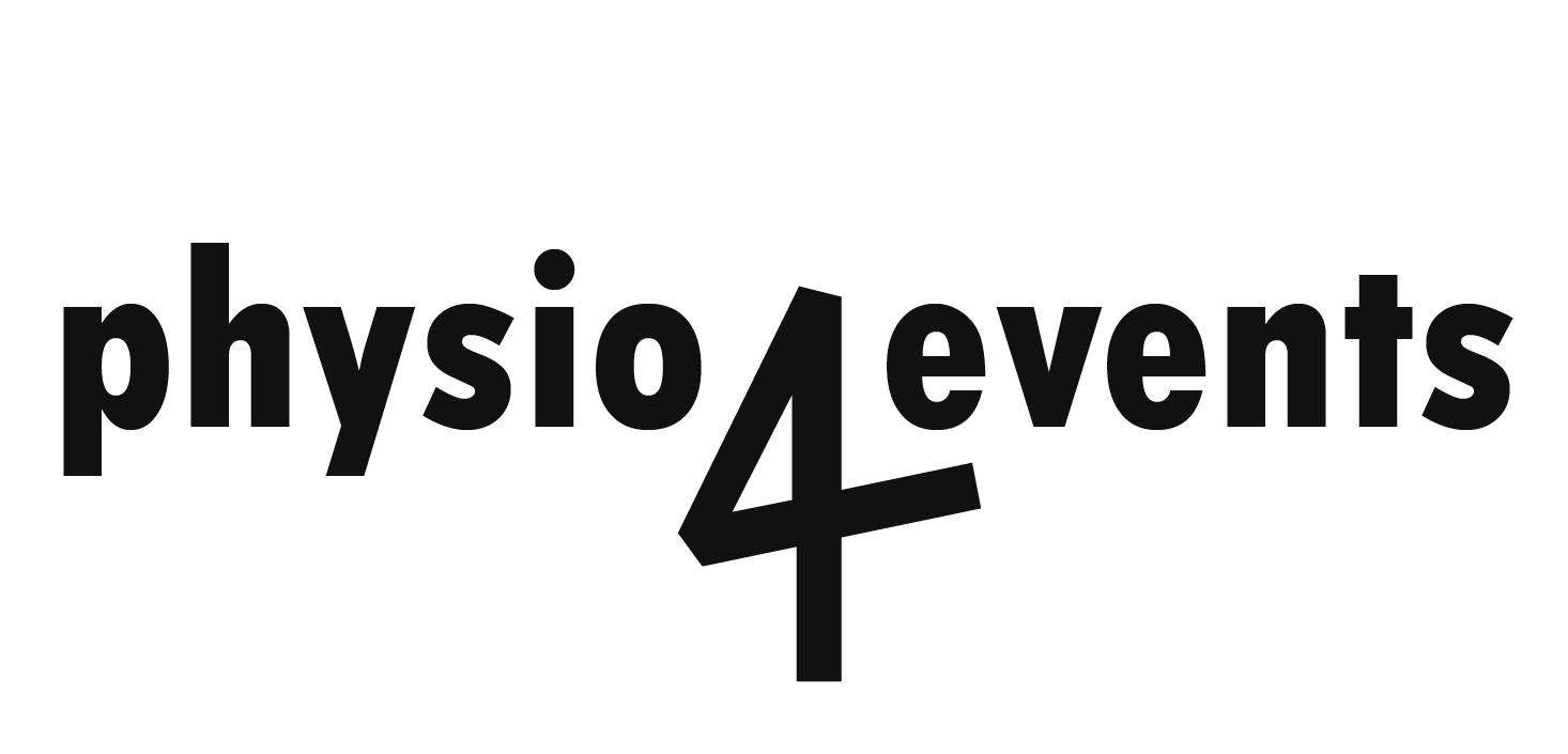 Logo for PhysioEvents 4, featuring stylized text with a large number 4.