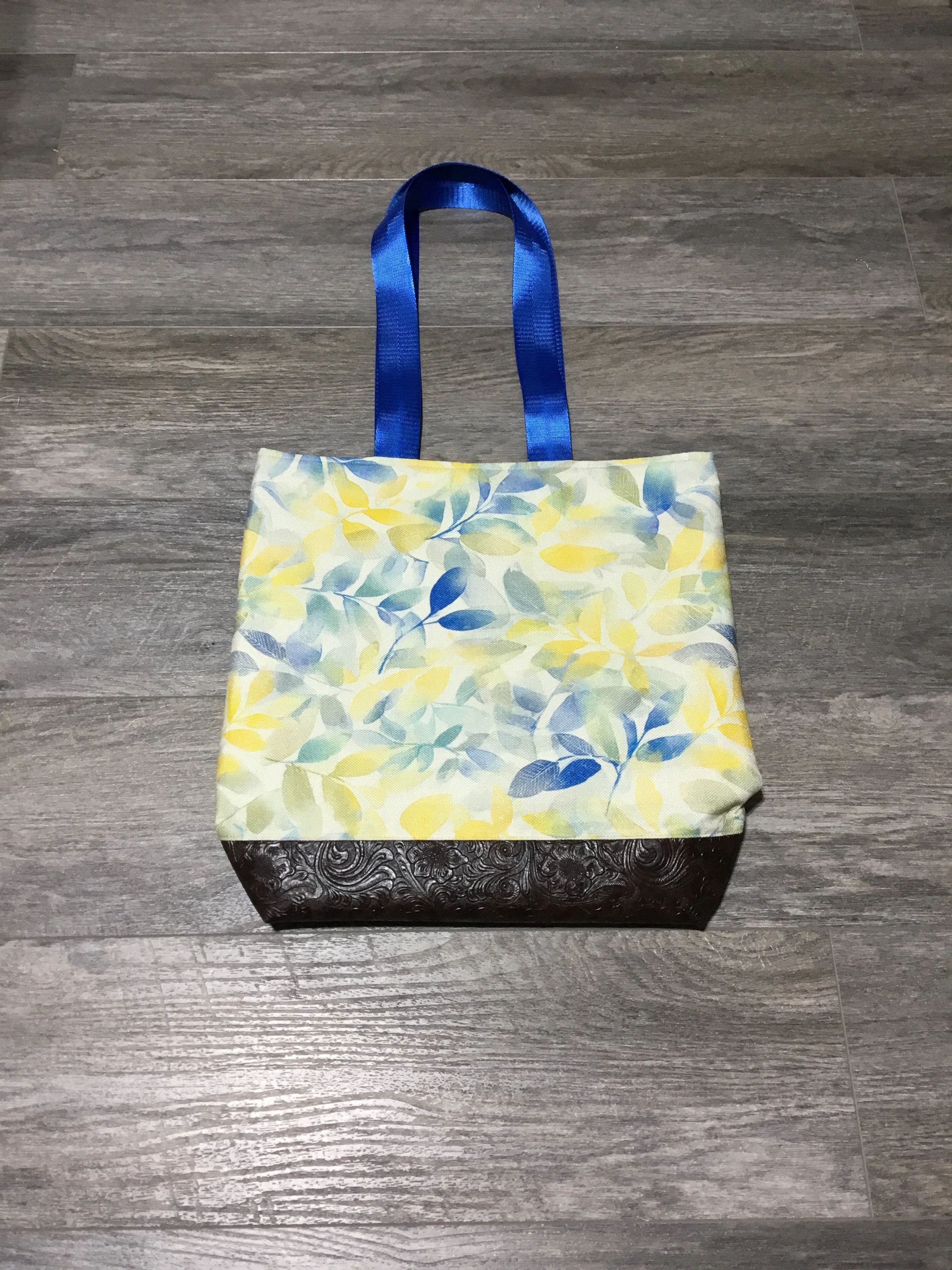 Water Color Leaves Tote