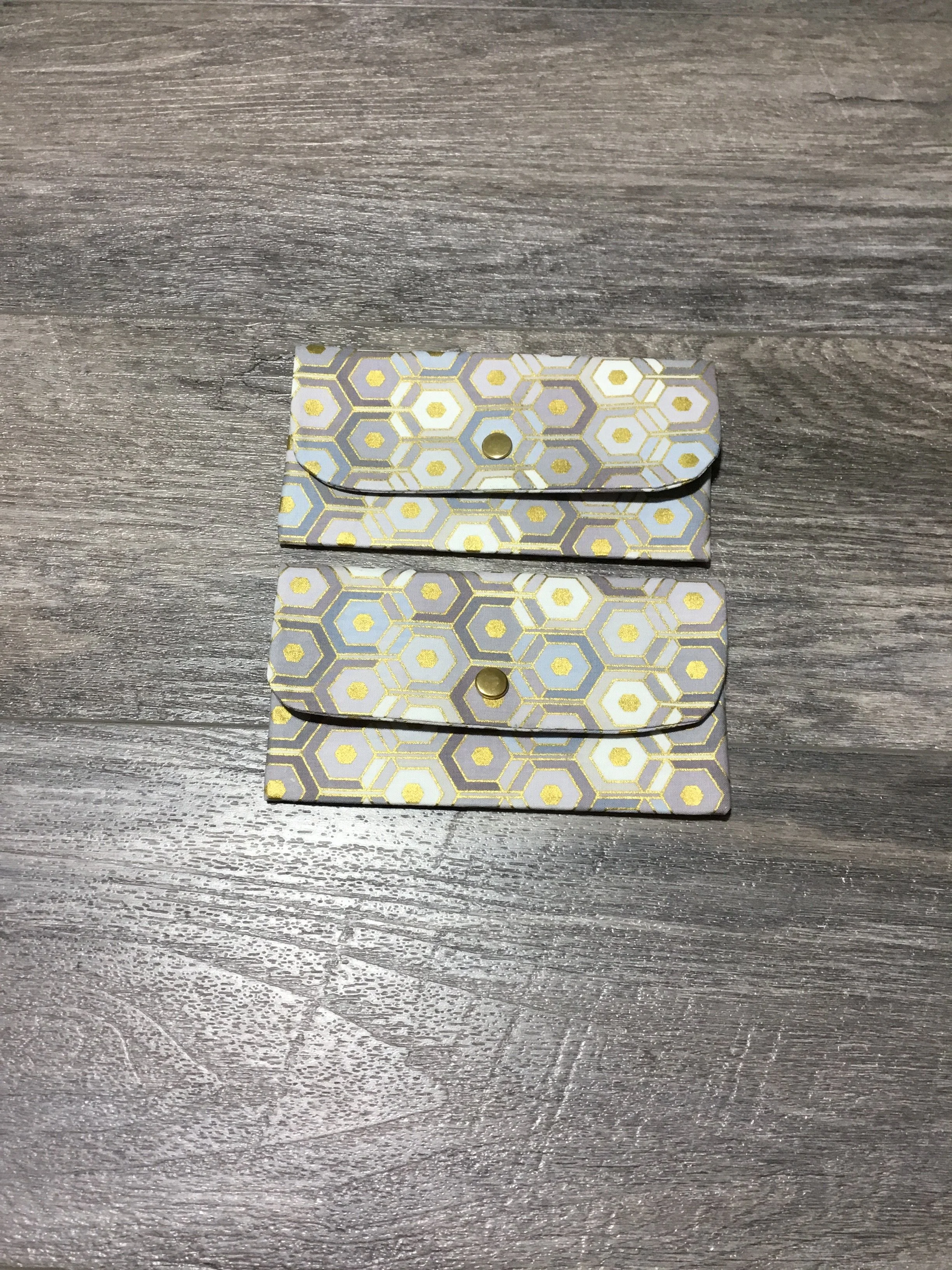 Gold Hexa Weave Currency Wallet