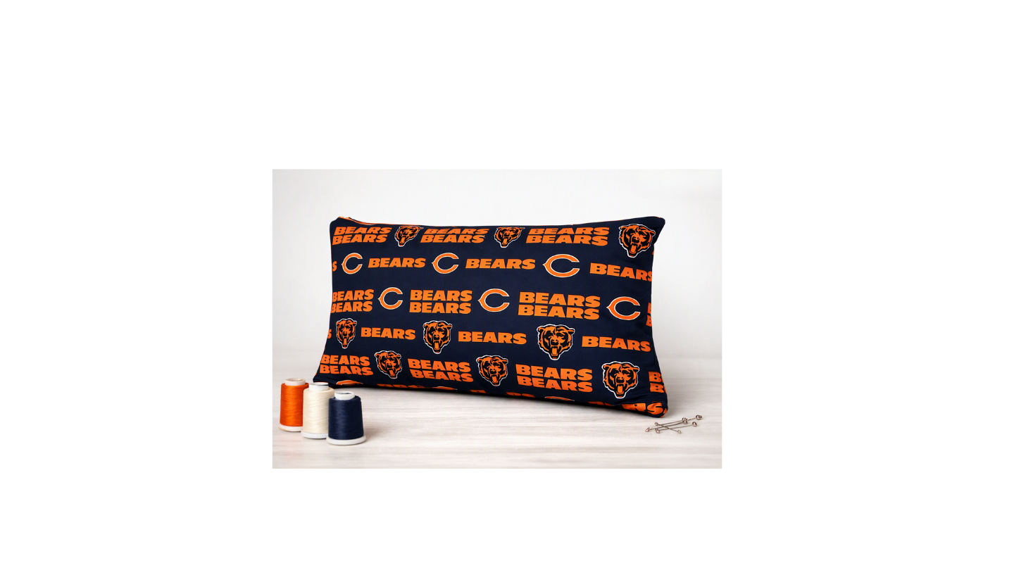 Navy Blue Game Day Accent Pillow