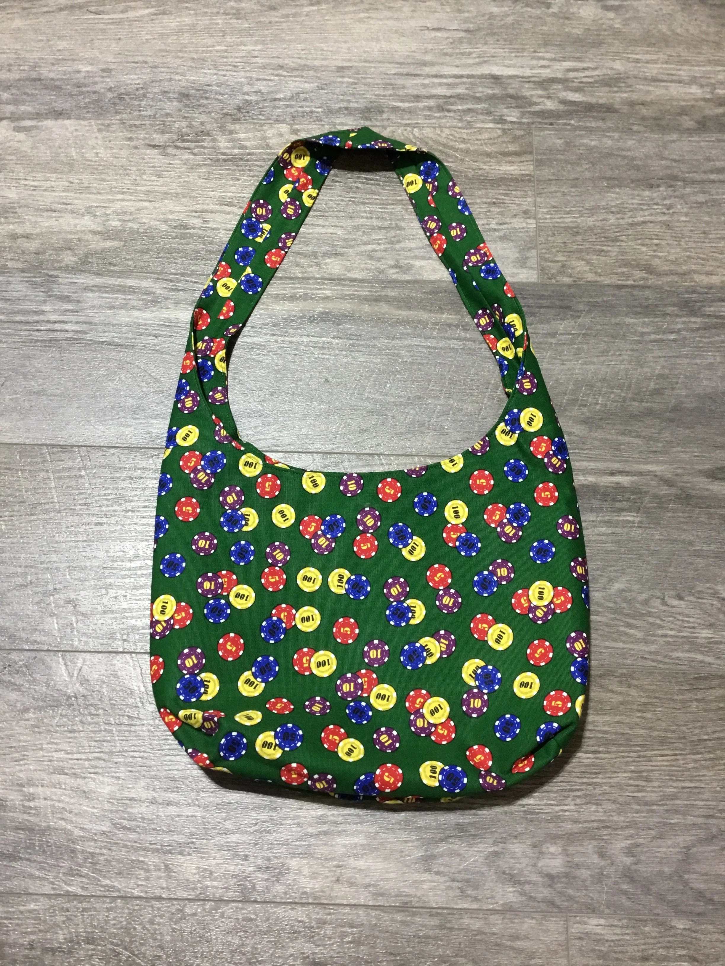 Green Button Hobo Bag