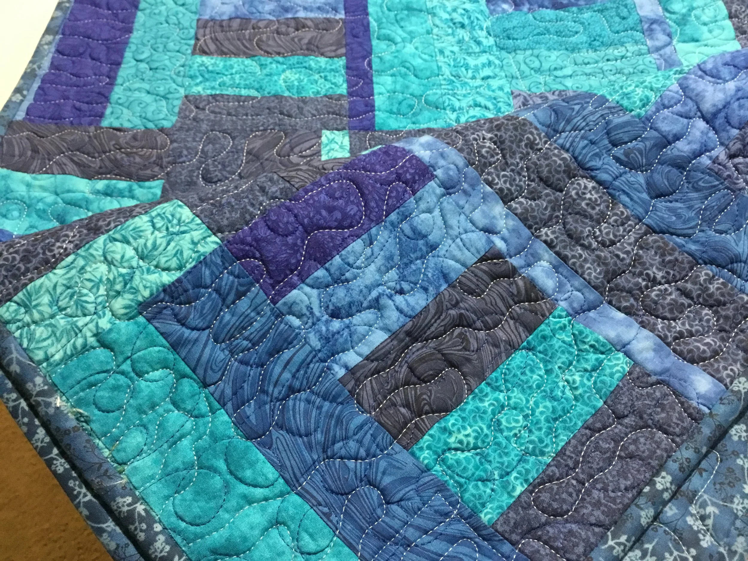 54" x 72" Blue Bayo Combo Quilt