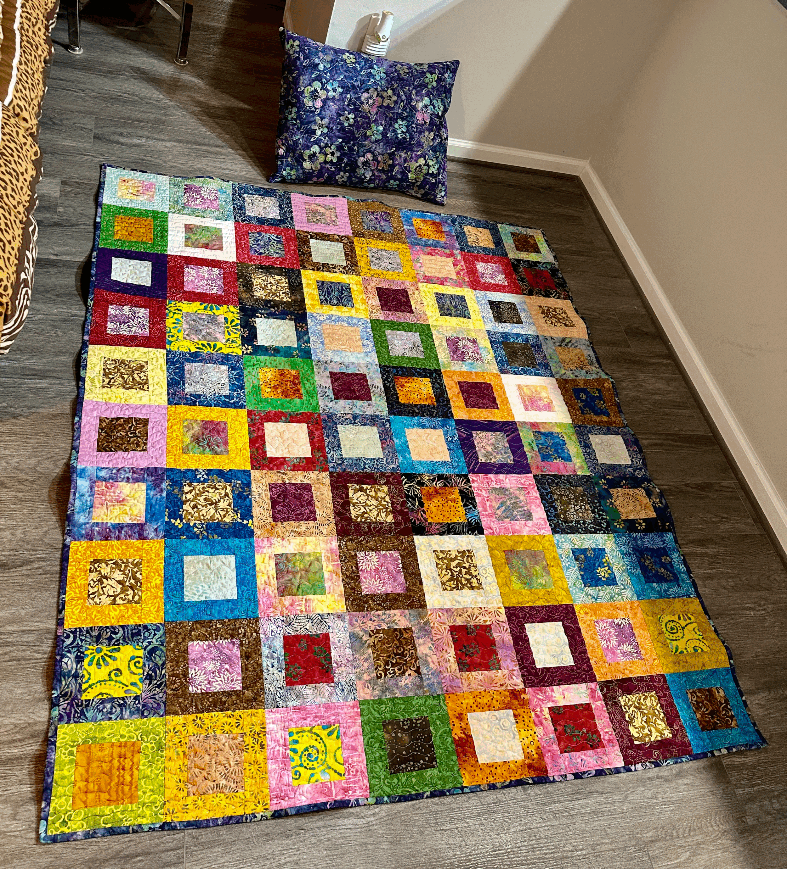 Comfort Square Quilt Set · Quilt 64" × 76" · Pillow 27" × 20"