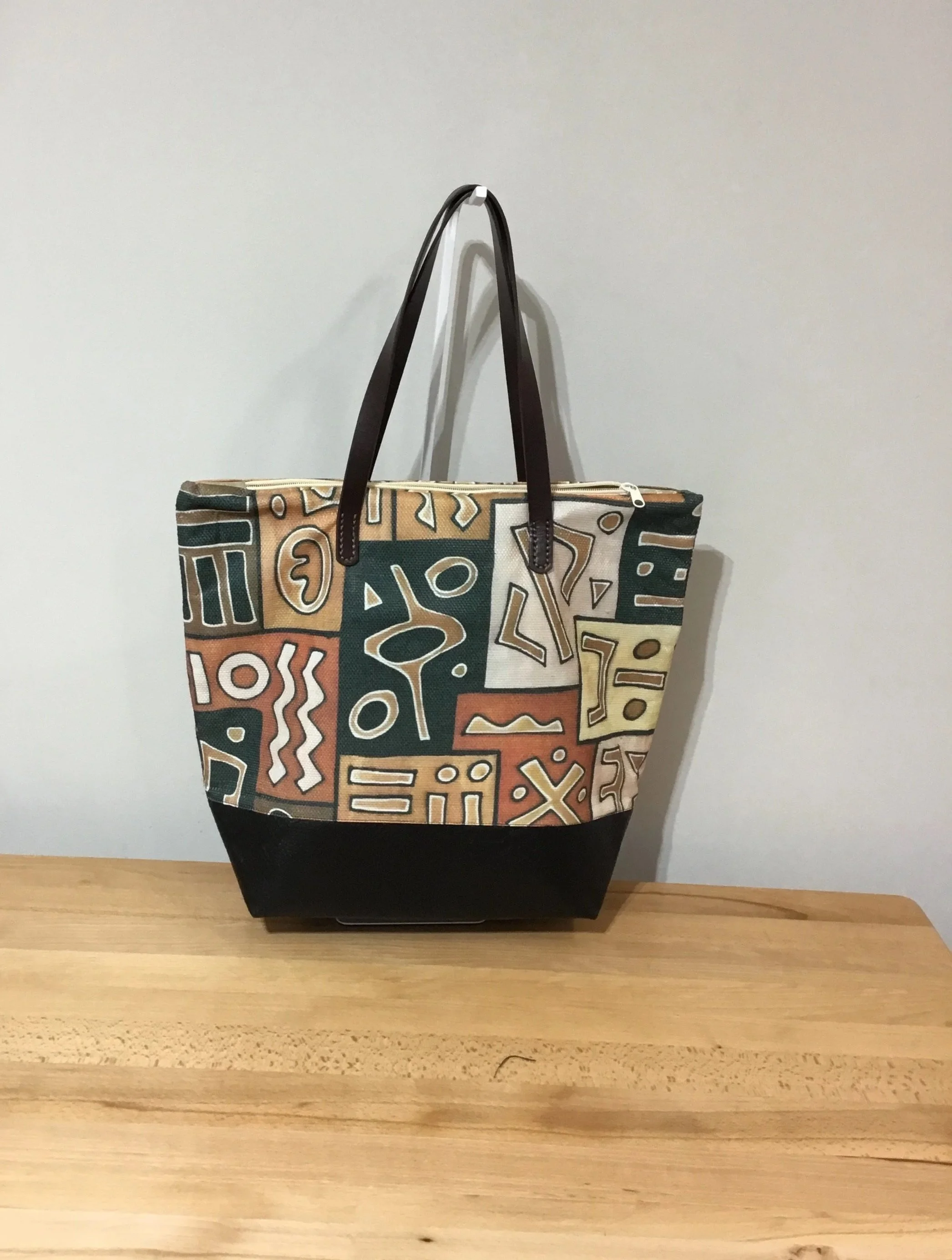 Brown Passage Line Tote