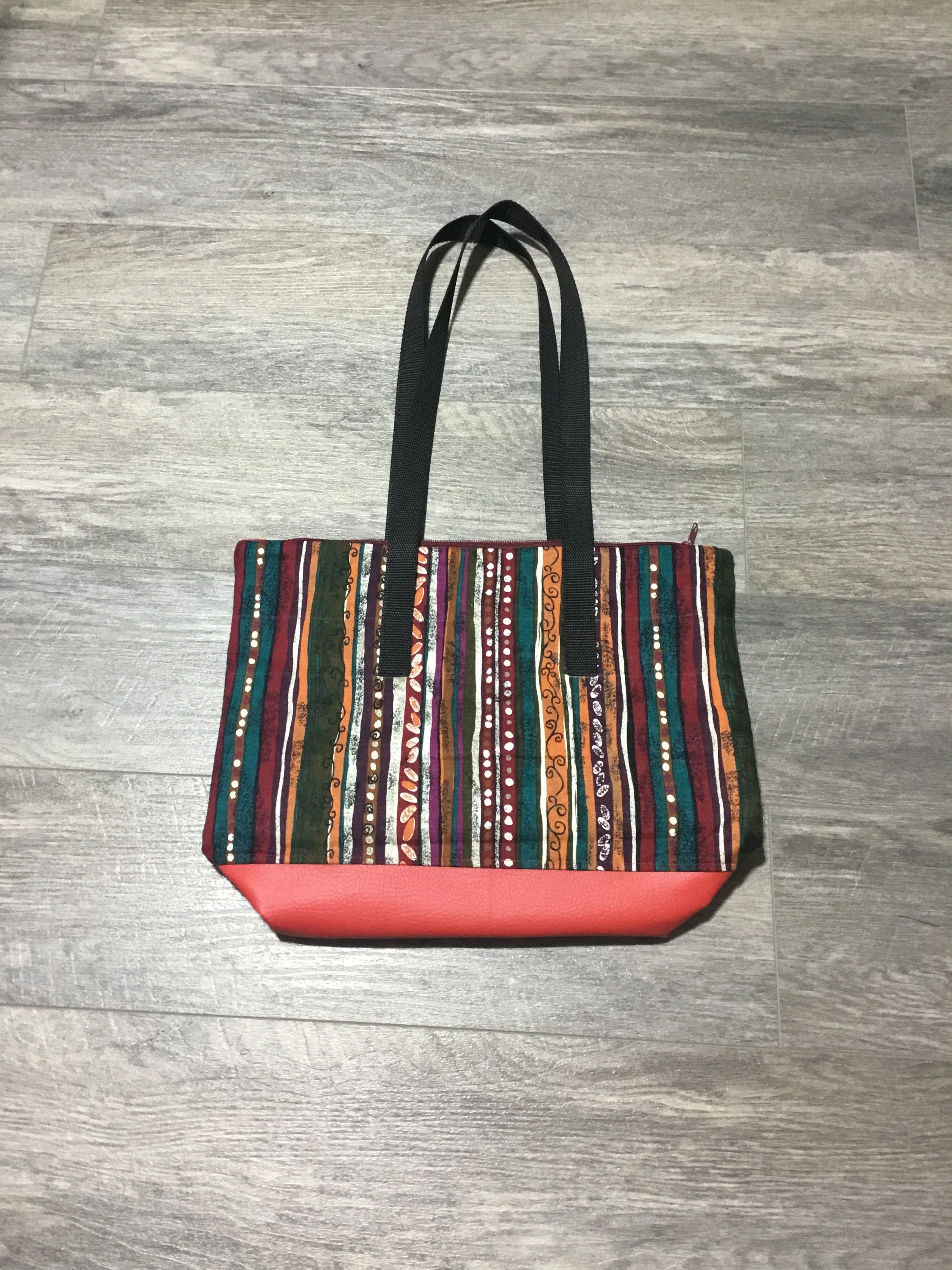 Black Strap Tribal Tote