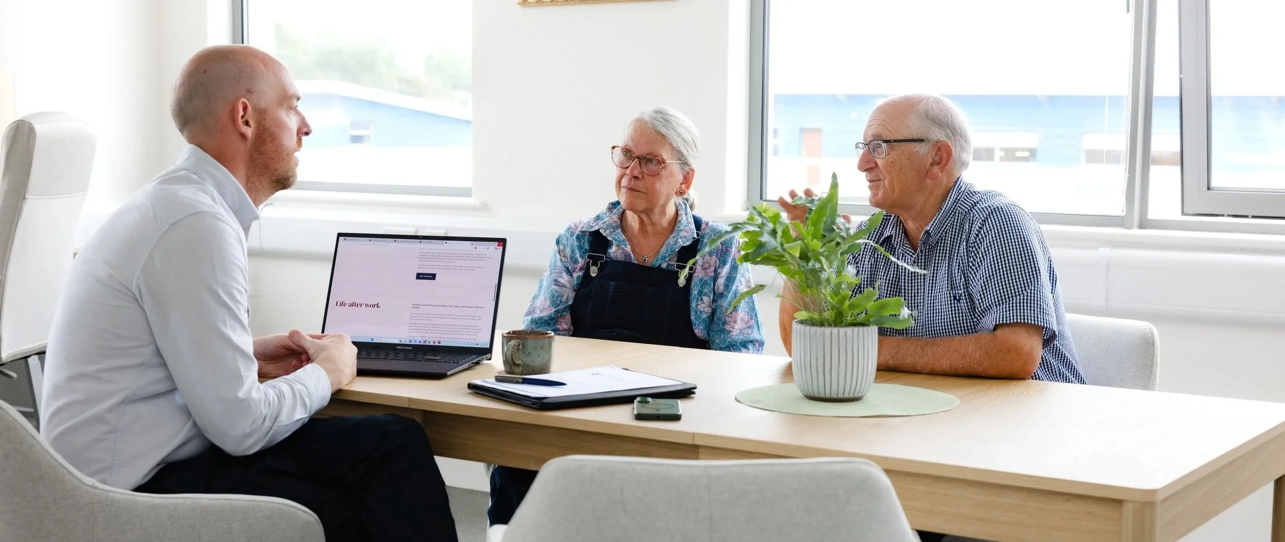 Financial planning consultation at East Links Wealth, Fife