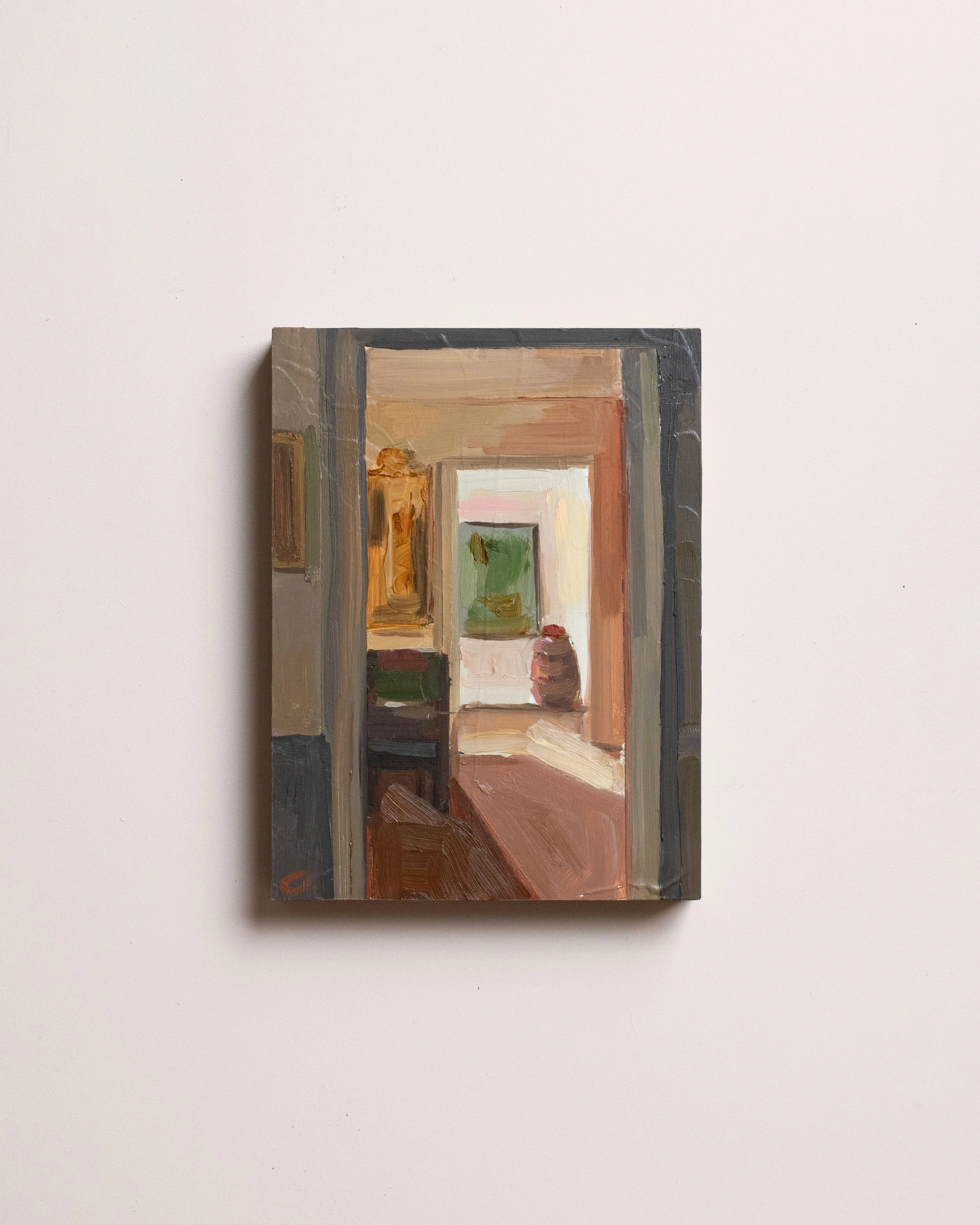 10 - Continue plus loin vers la lumière   |  Huile sur bois  | 24 x 18 cm  |  Vendu 
