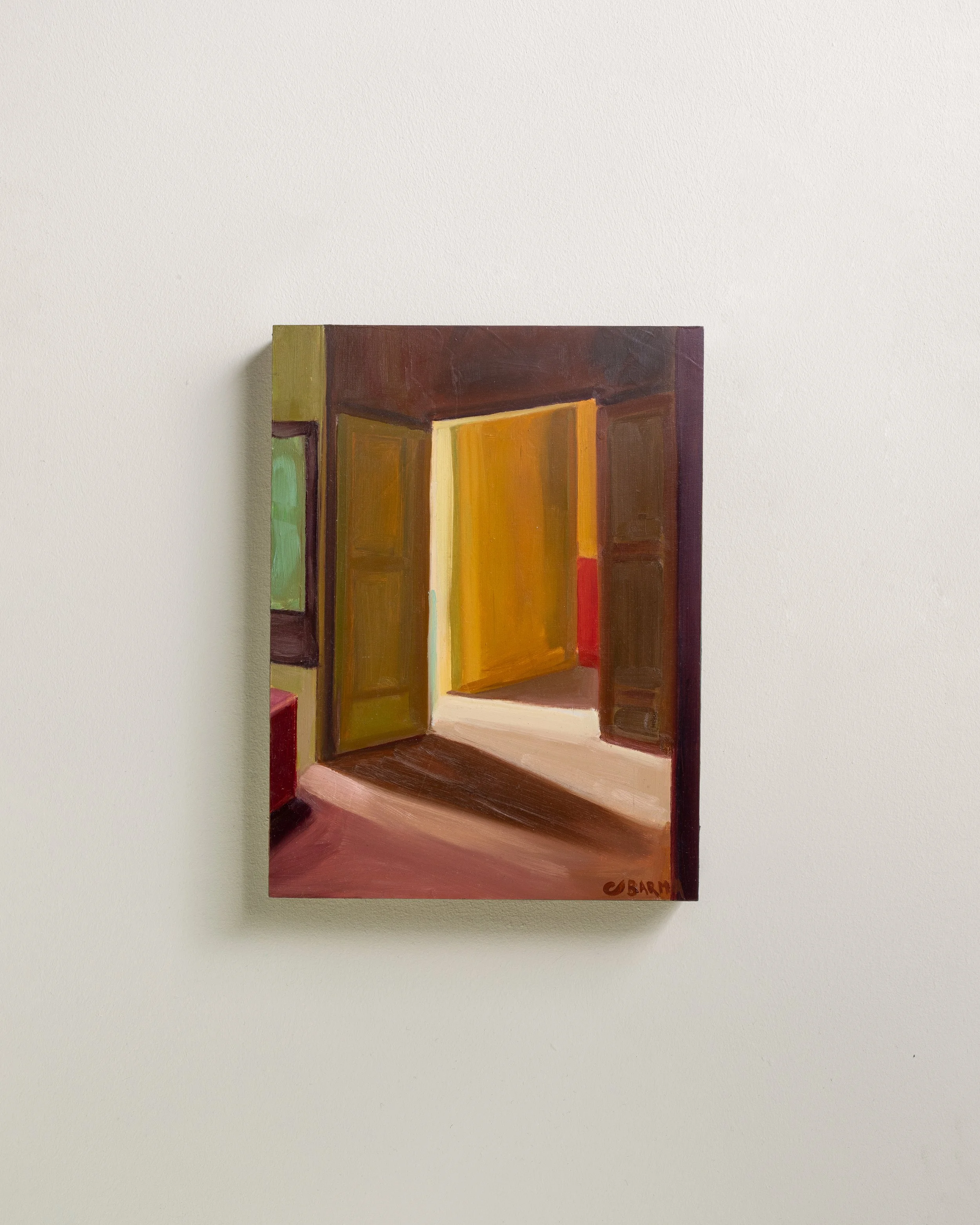 2.15 - chaleur couleur et lumiere  |  Huile sur bois  | 24 x 18 cm | Vendu