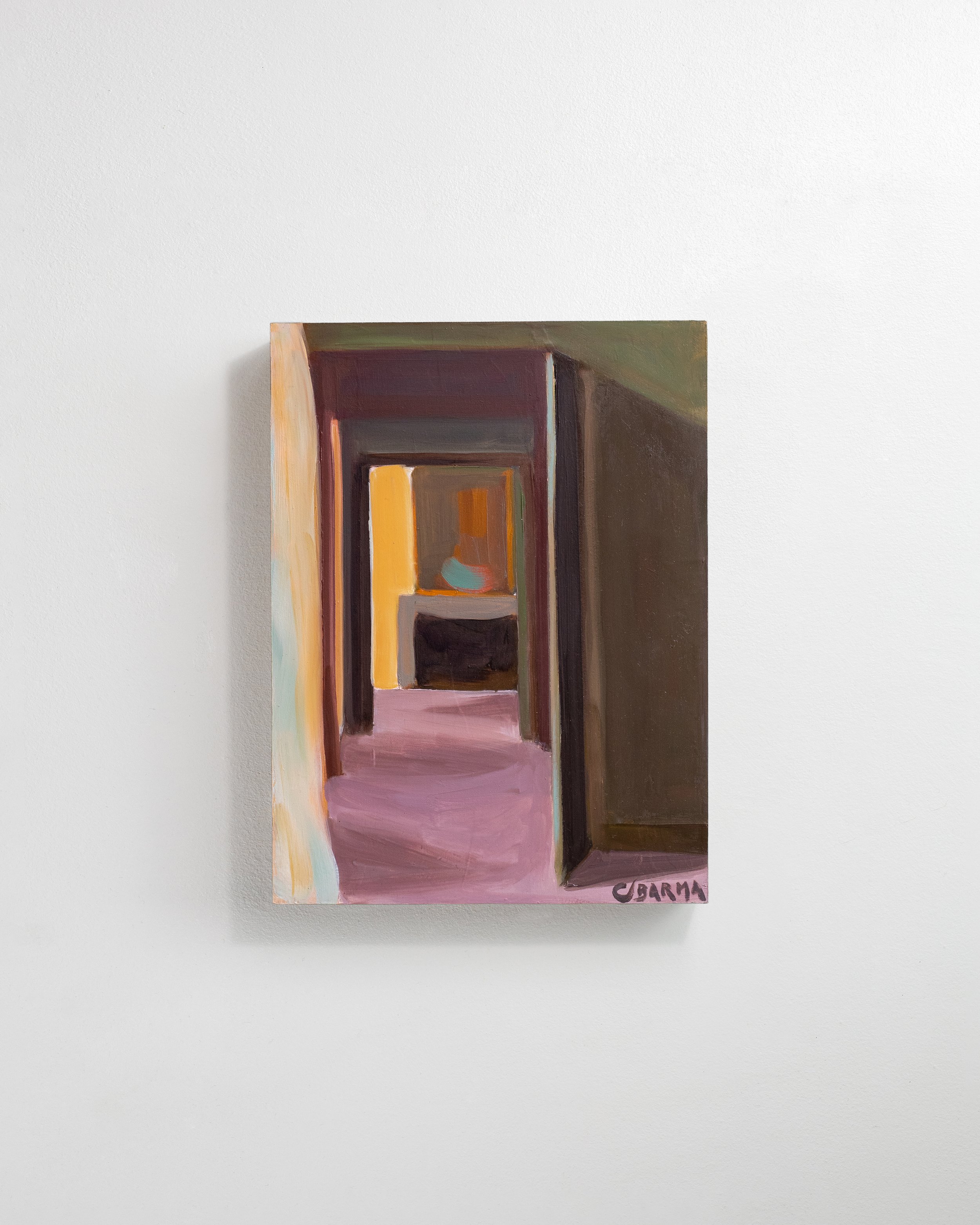 2.07 - A peine un souffle  |  Huile sur bois  | 24 x 18 cm  |  Vendu 