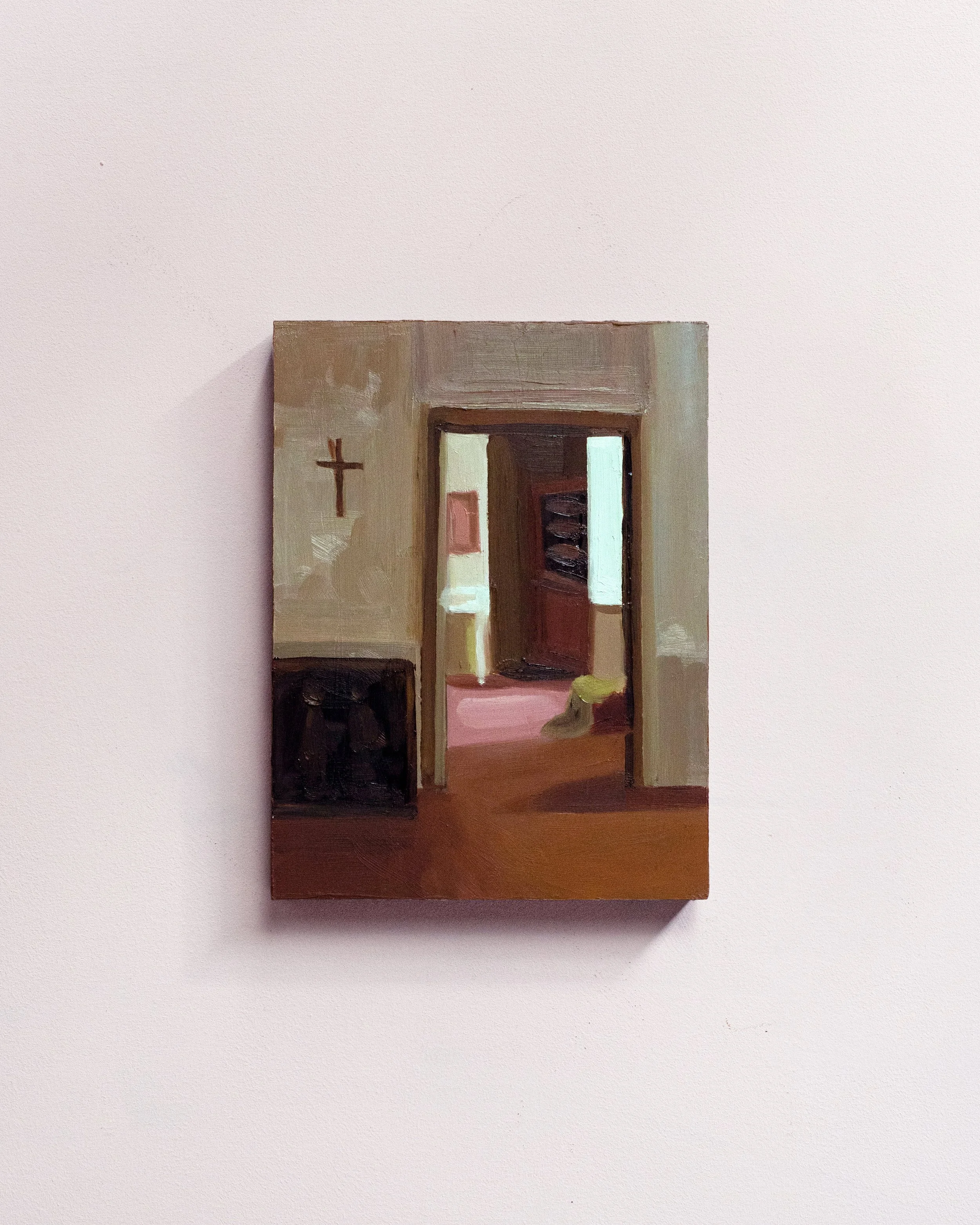41 - Tout doux   |  Huile sur bois  | 24 x 18 cm  |  Vendu 