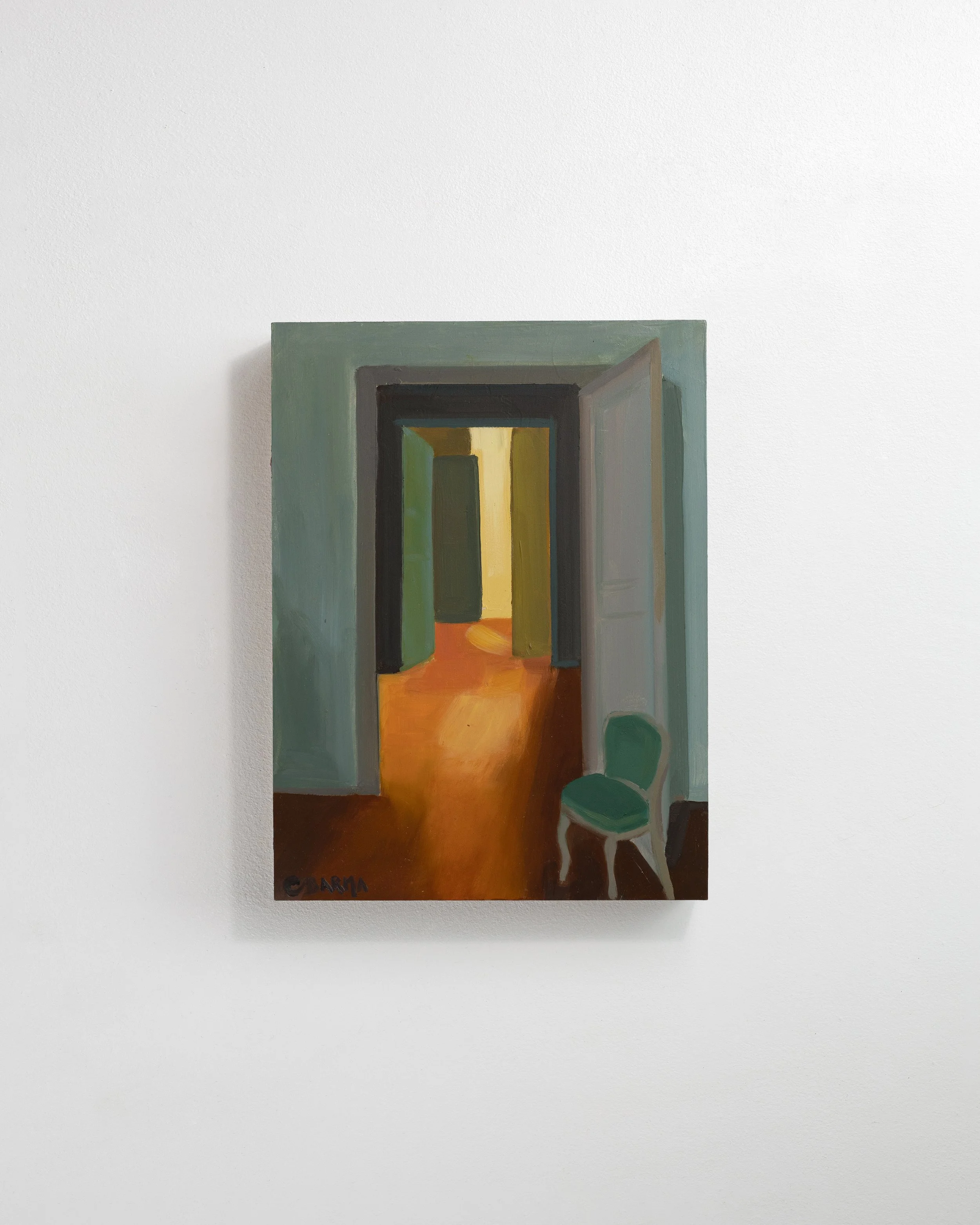 2.04 - La paix brulante  |  Huile sur bois  | 24 x 18 cm  |  Vendu 