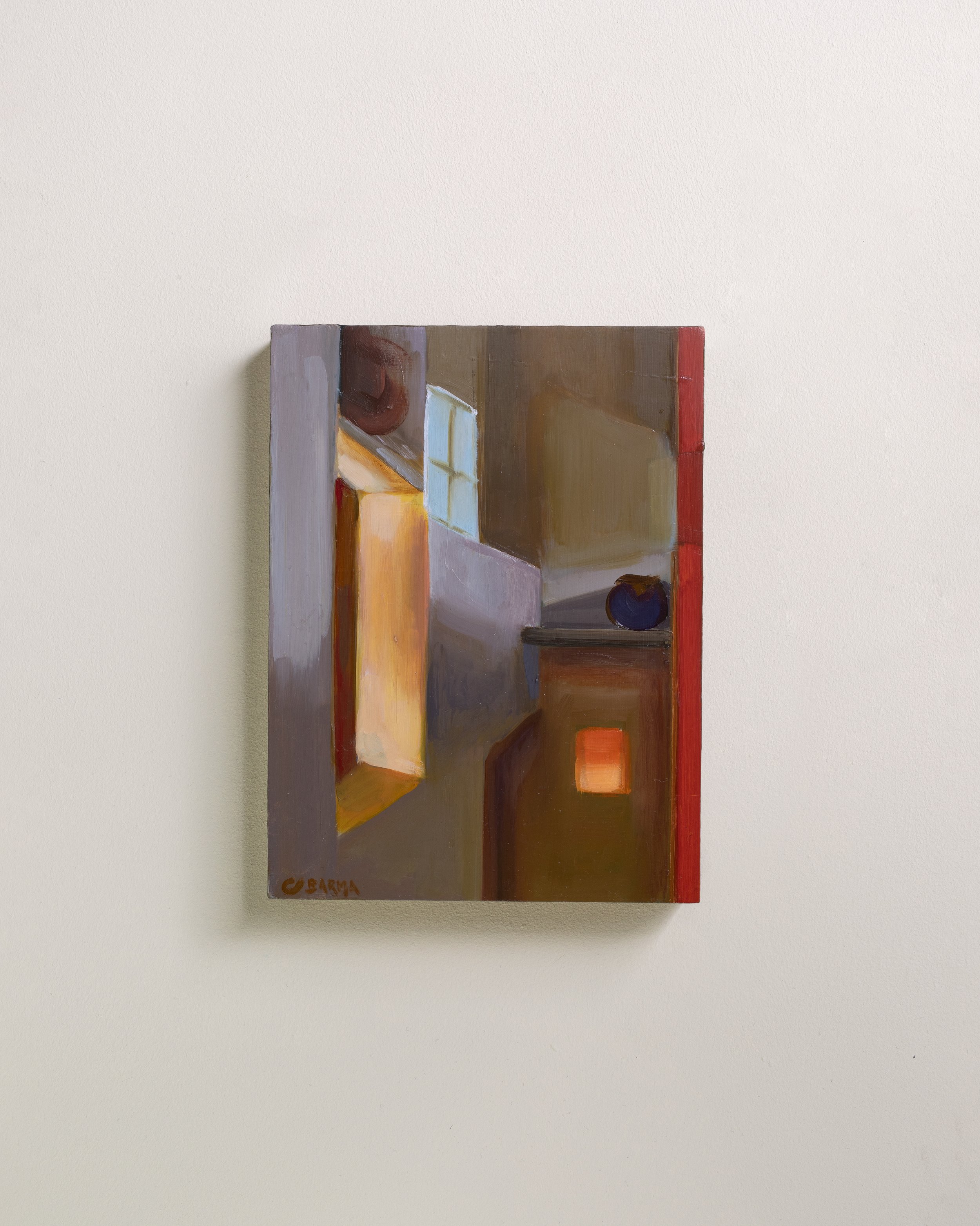 2.19 - Mystère et lumiere  |  Huile sur bois  | 24 x 18 cm