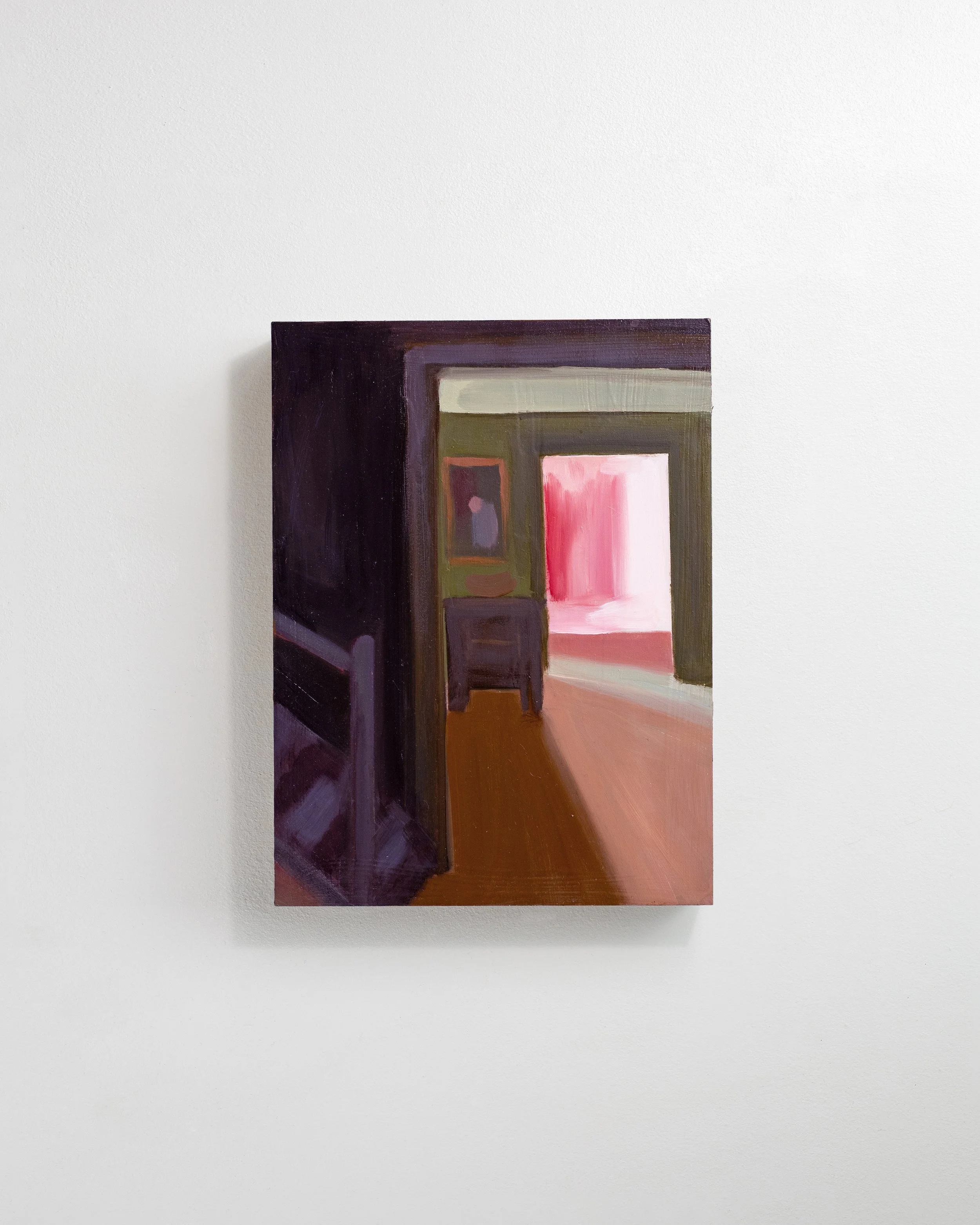 2.01 - une rose de lumière  |  Huile sur bois  | 24 x 18 cm  |  Vendu 
