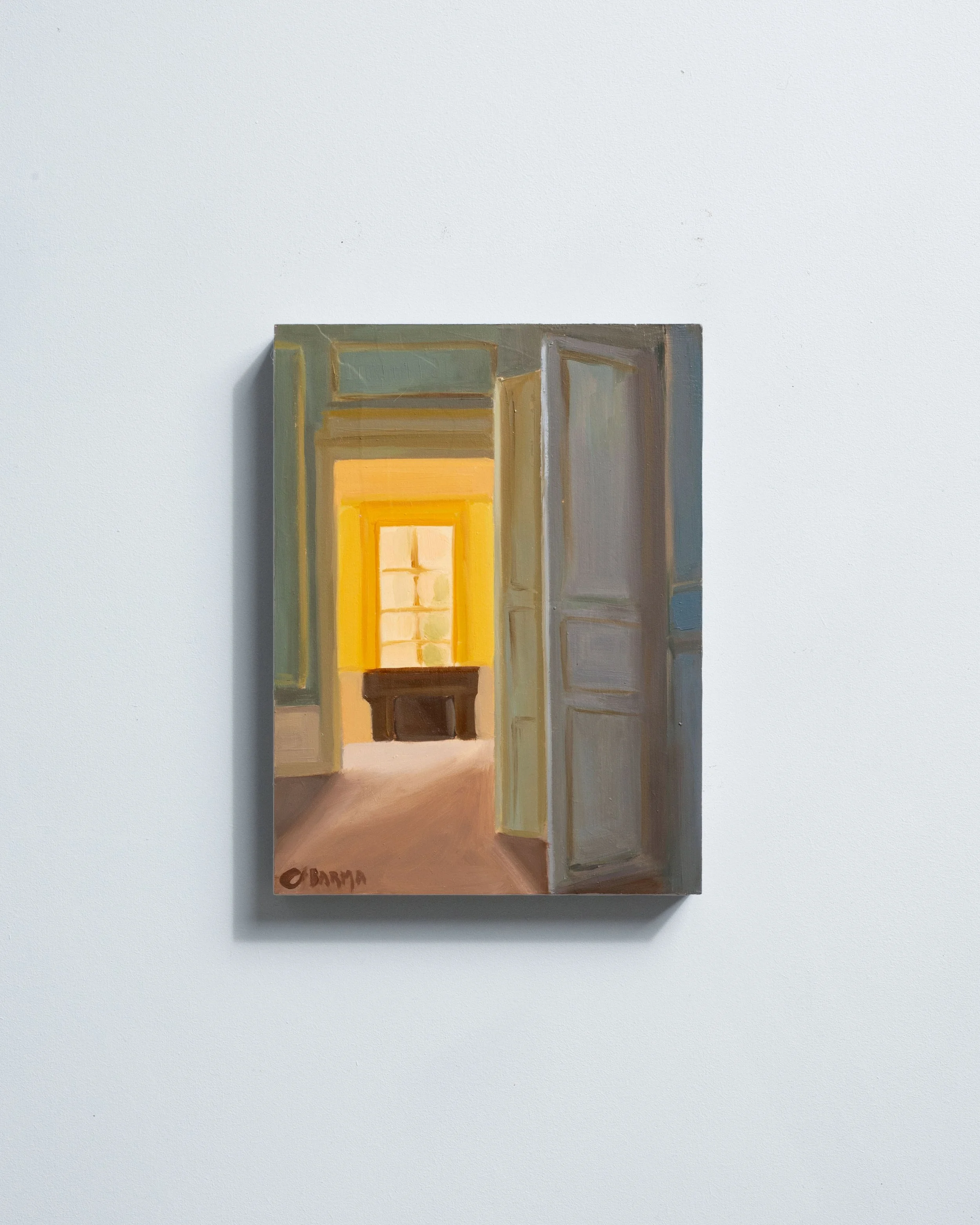 55 - Ma maison de lumière   |  Huile sur bois  | 24 x 18 cm  |  Vendu 