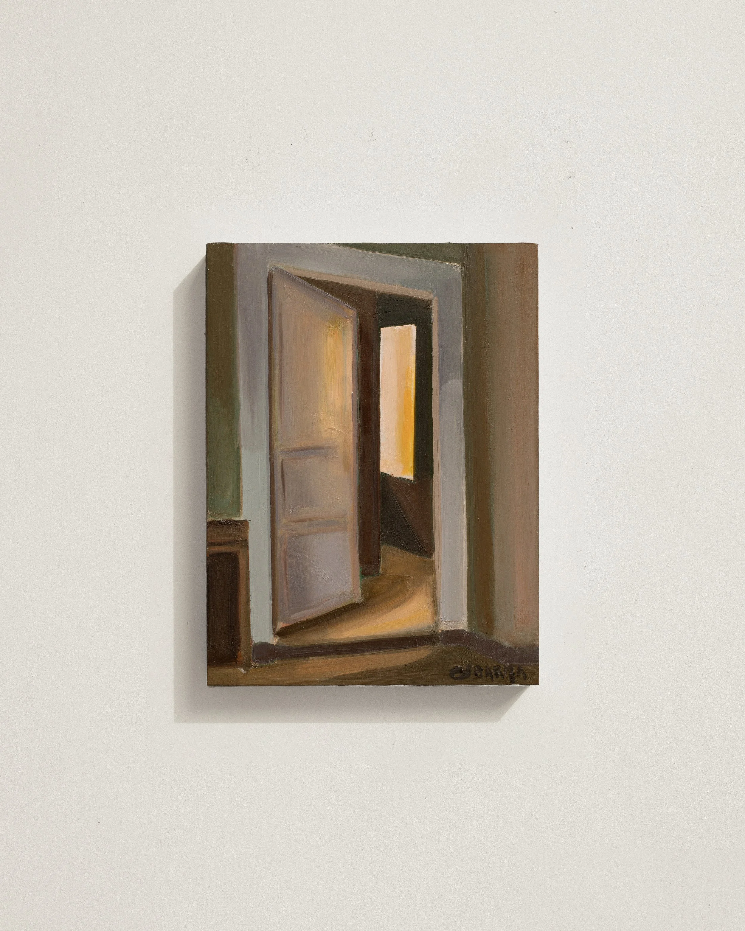 52 - La chaleur de l’ombre   |  Huile sur bois  | 24 x 18 cm  |  Vendu
