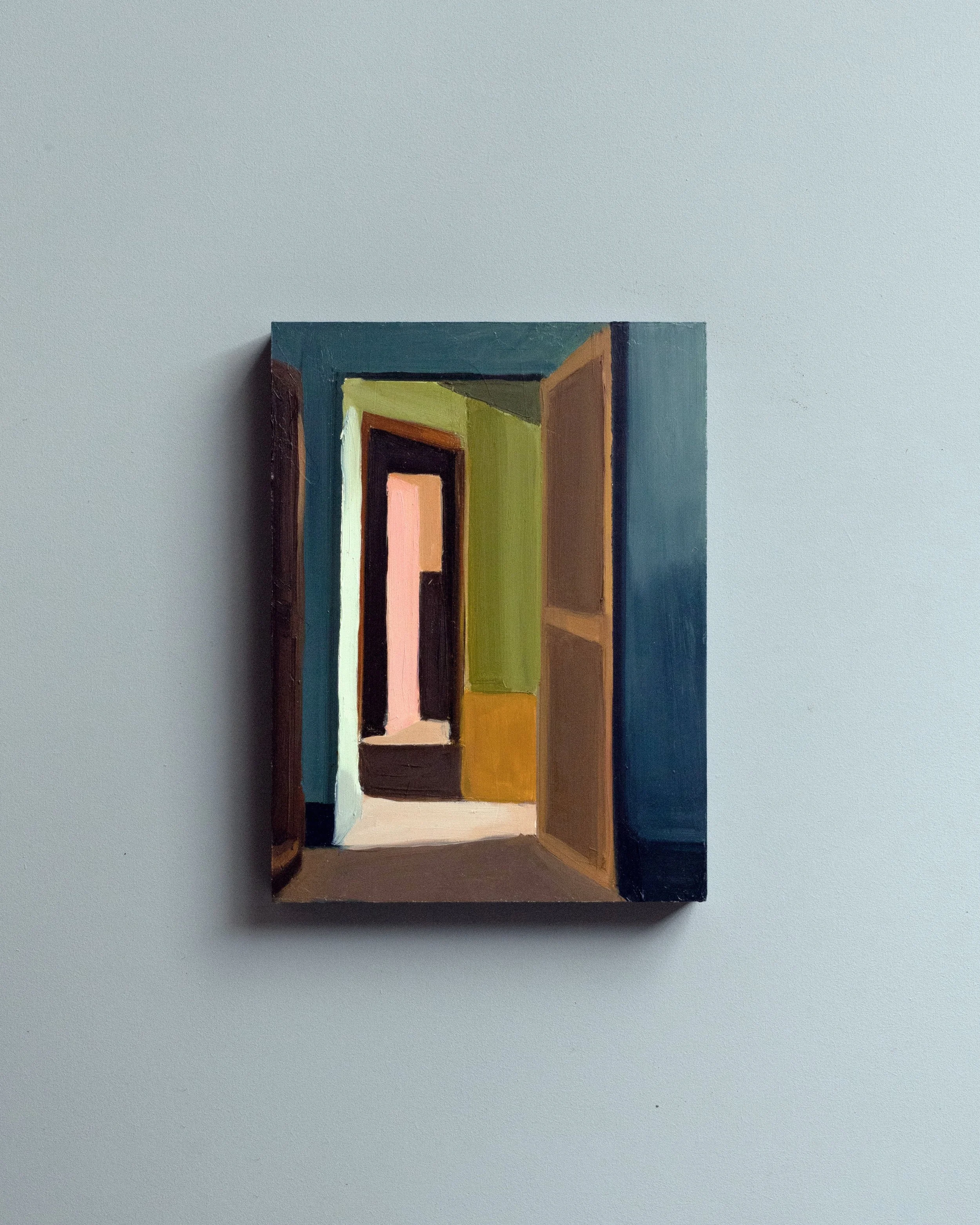 40 - Traces de jour   |  Huile sur bois  | 24 x 18 cm   |  Vendu 