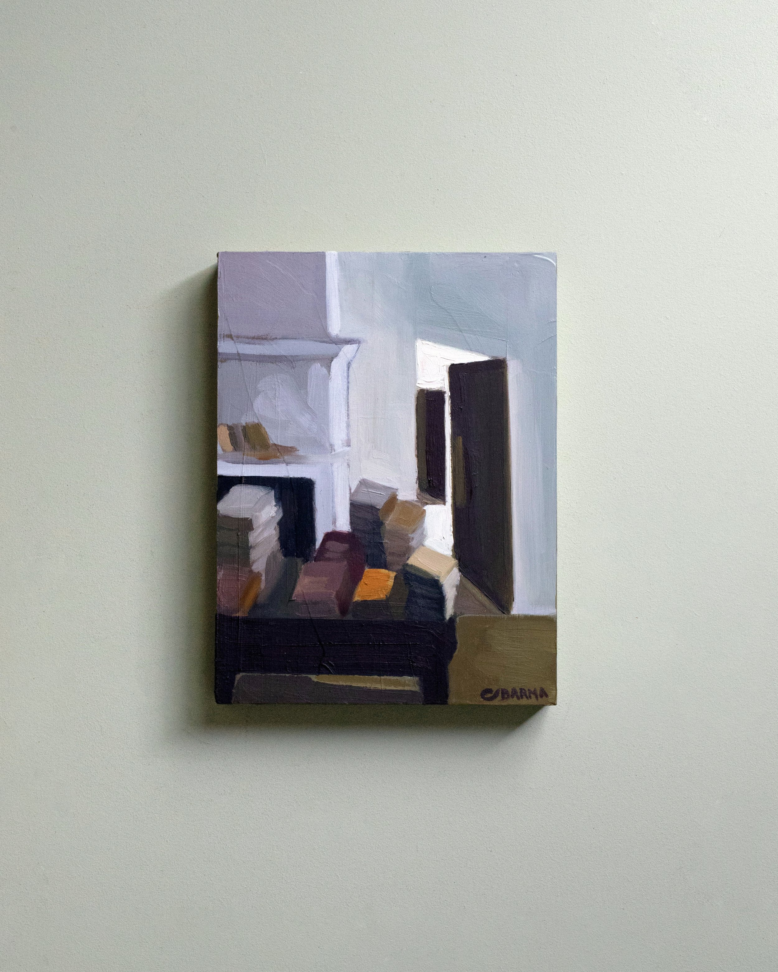 33 - Inspirez-moi   |  Huile sur bois  | 24 x 18 cm  |  Vendu 
