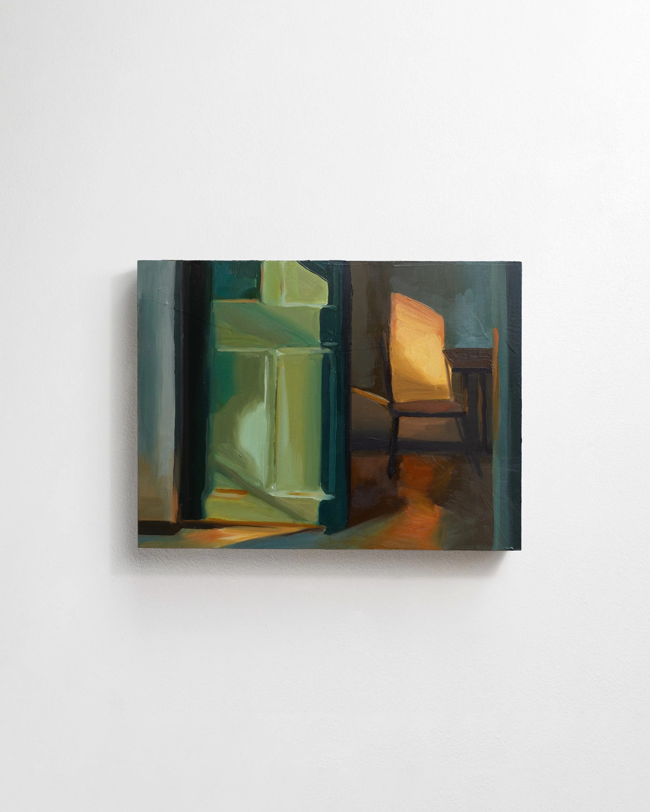 2.12 - Lumiere en echo  |  Huile sur bois  | 18 x 24 cm  |  Vendu 