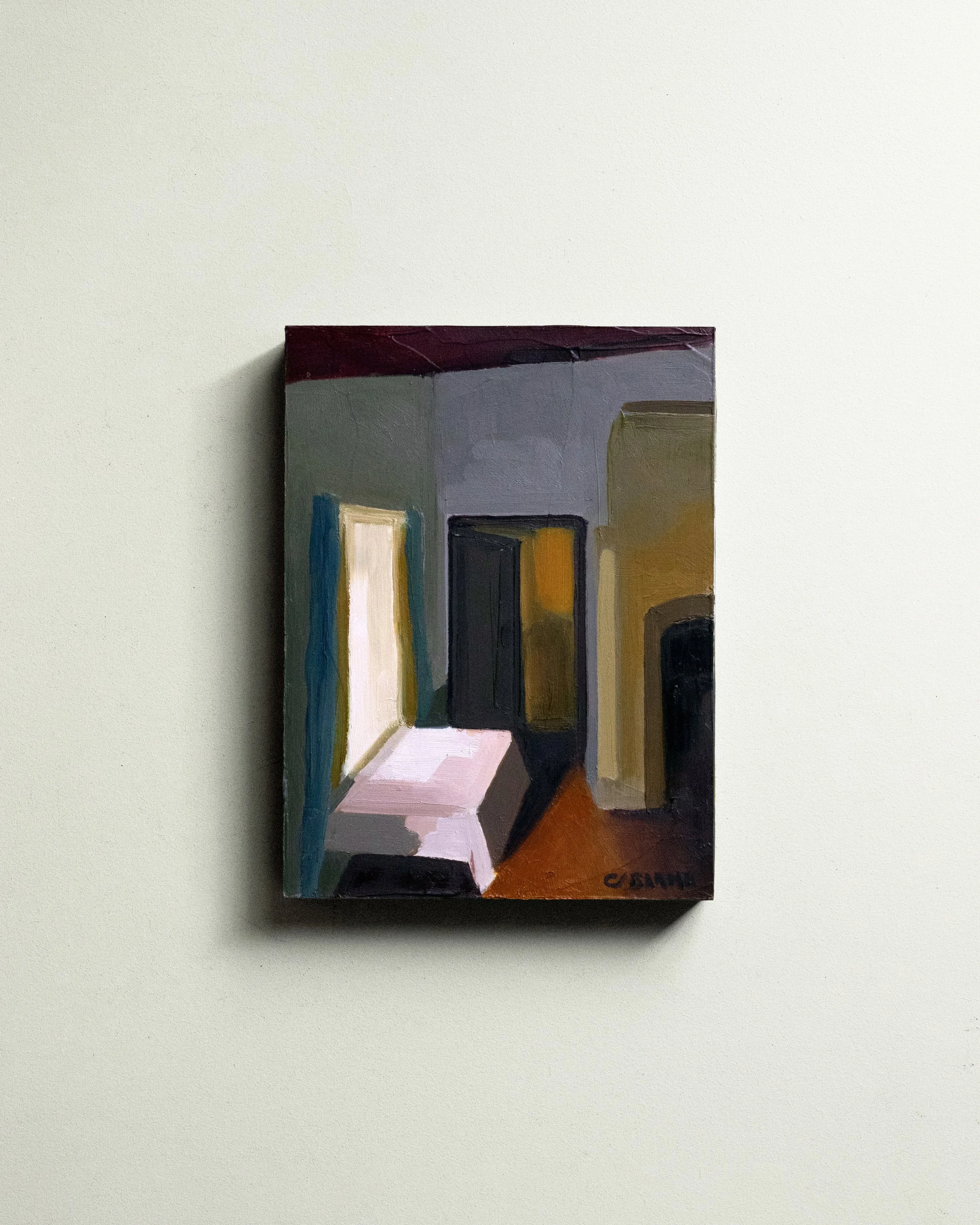 31 - Matin rangé   |  Huile sur bois  | 24 x 18 cm  |  Vendu 