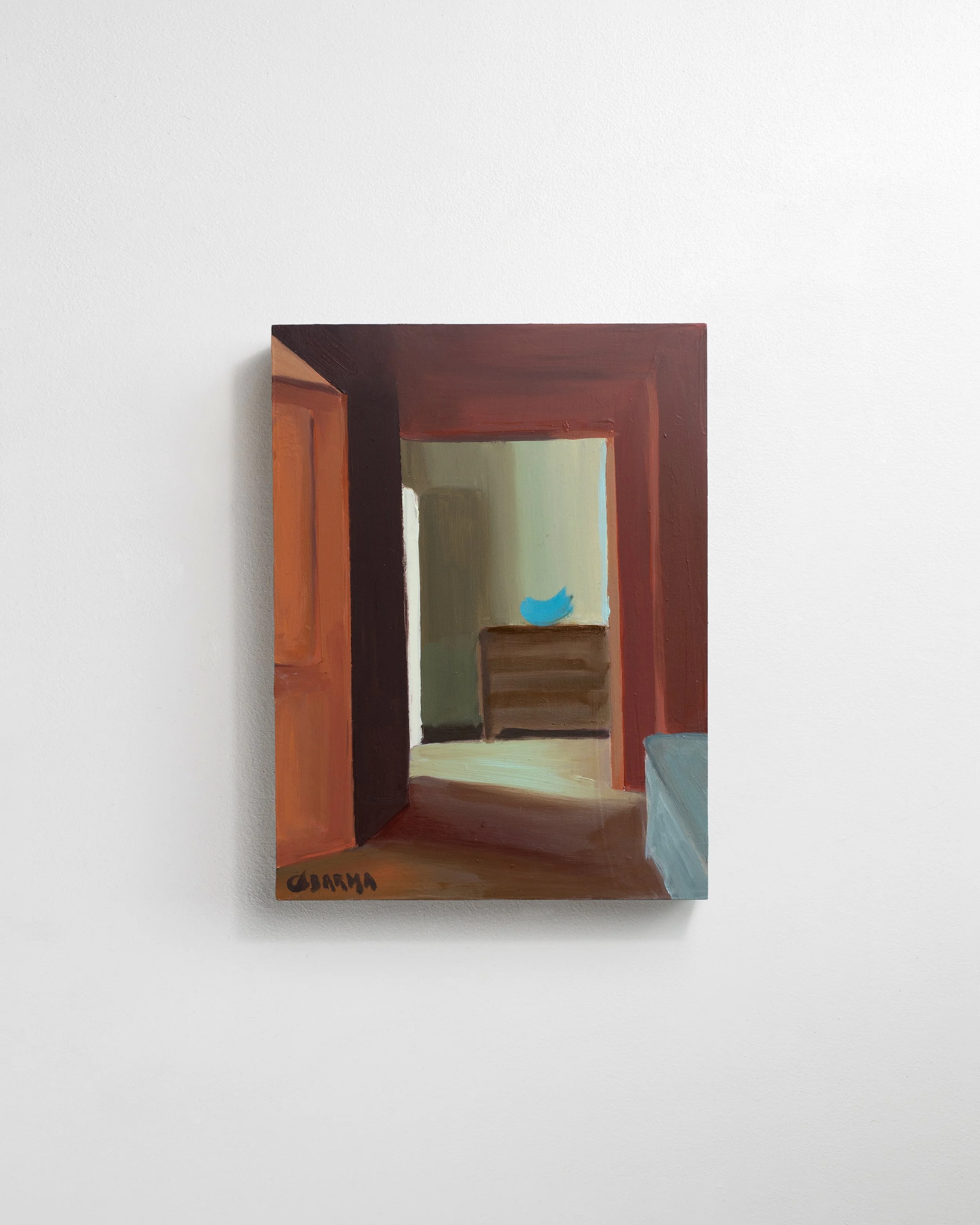 2.10 - et recevoir la douceur  |  Huile sur bois  | 24 x 18 cm | Vendu 
