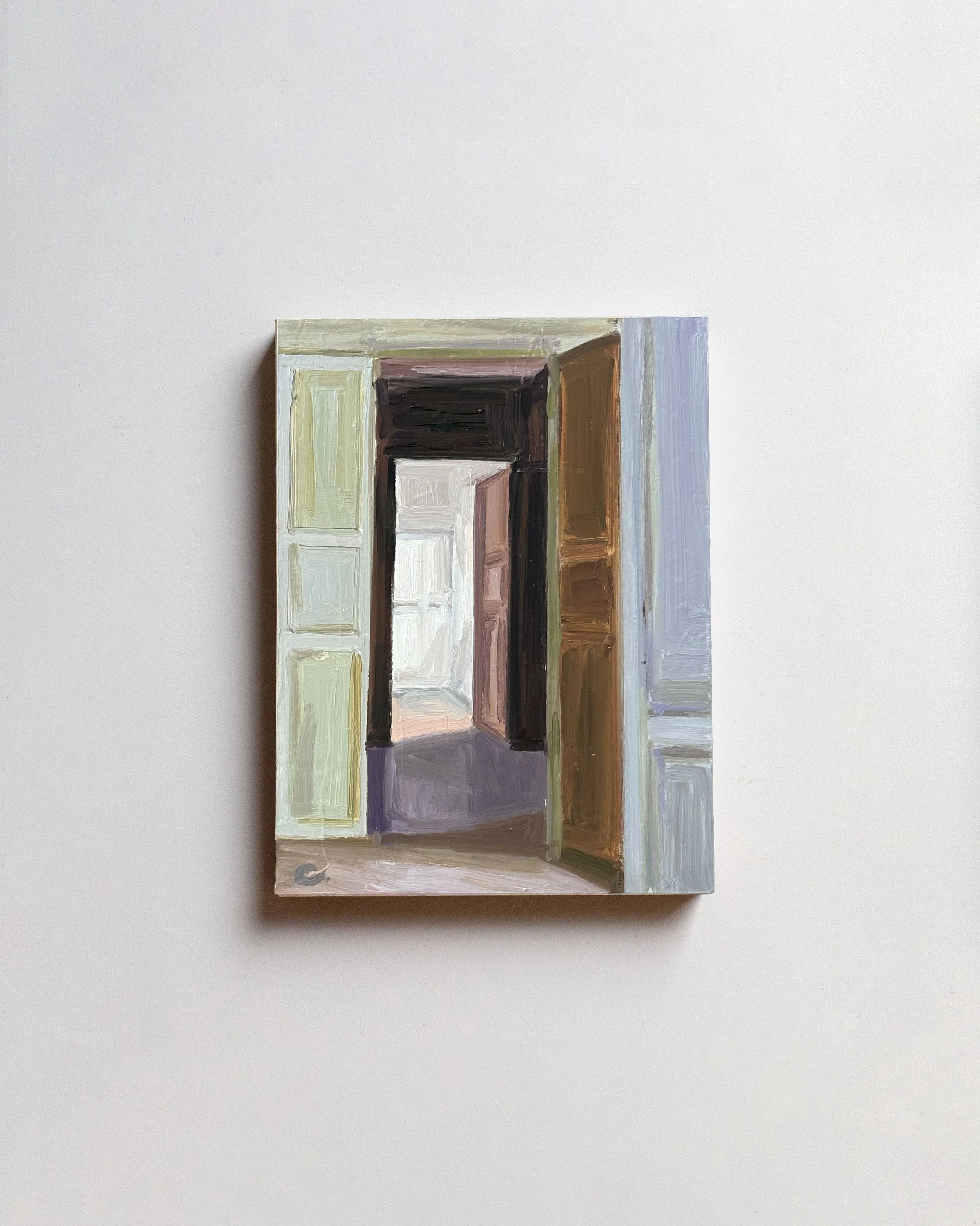08 - Vers la lumière   |  Huile sur bois  | 24 x 18 cm  |  Vendu 