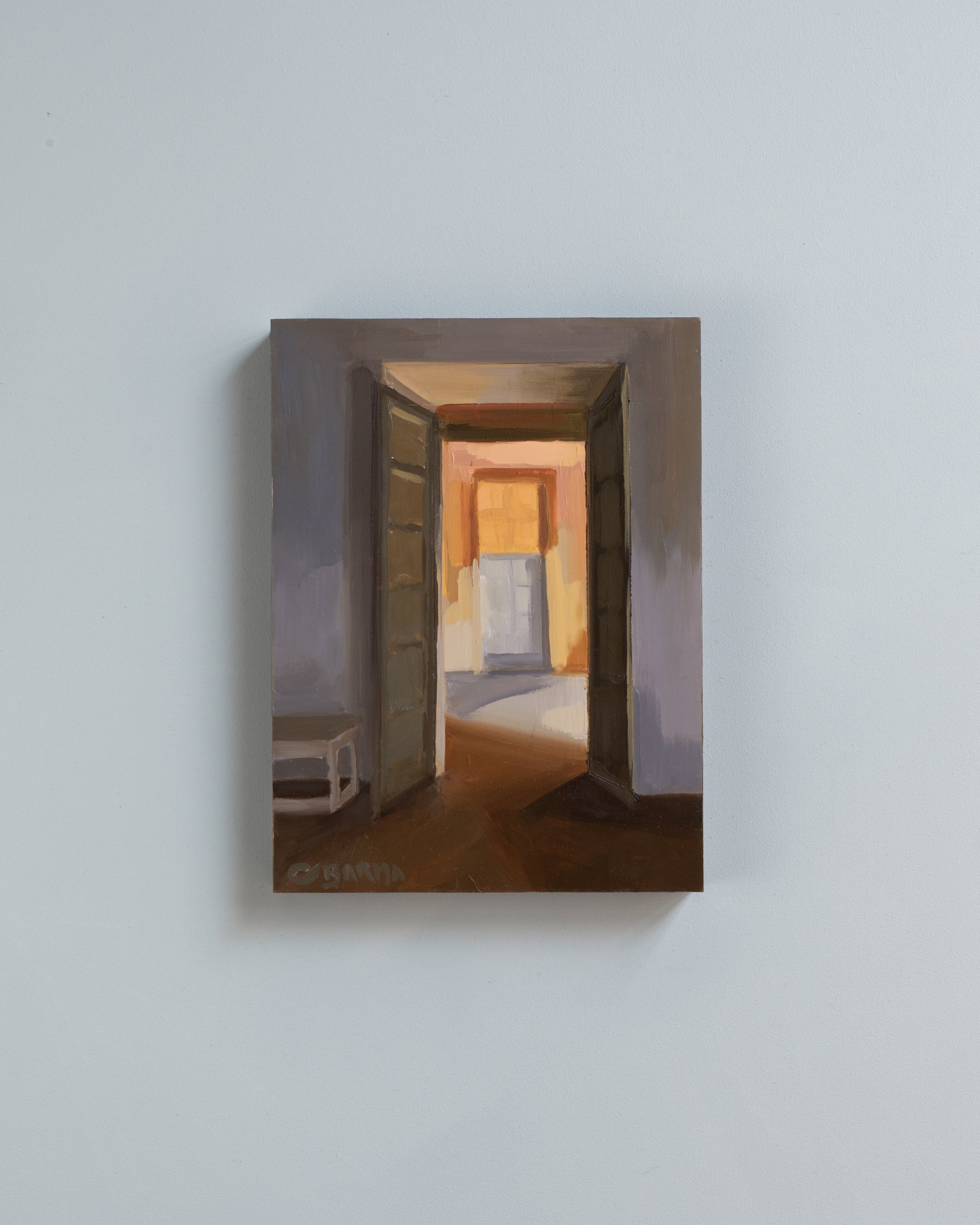 45 - et le jour devient couleur  |  Huile sur bois  | 24 x 18 cm  |  Vendu 