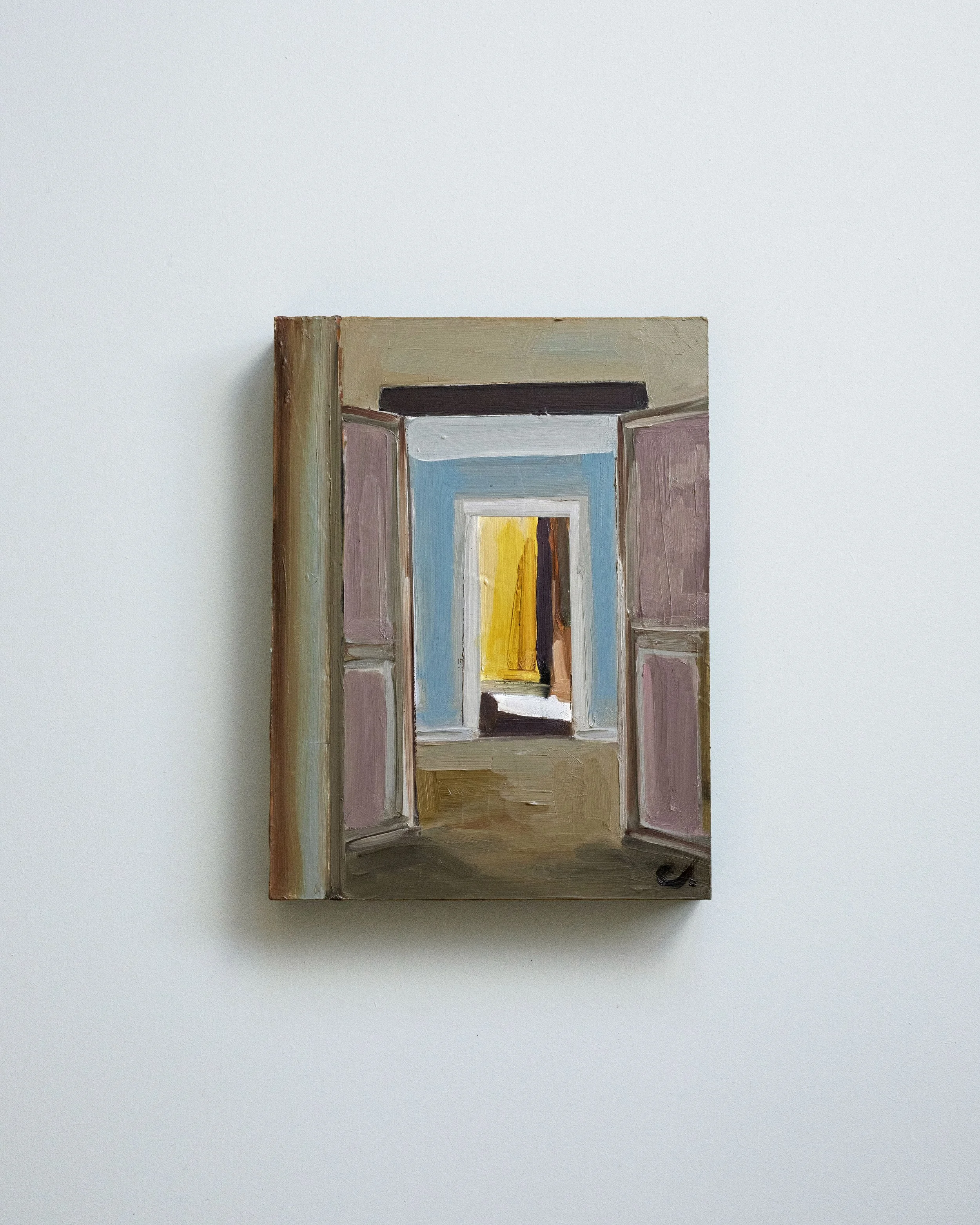 22 - Vers le soleil... oui   |  Huile sur bois  | 24 x 18 cm  |  Vendu 